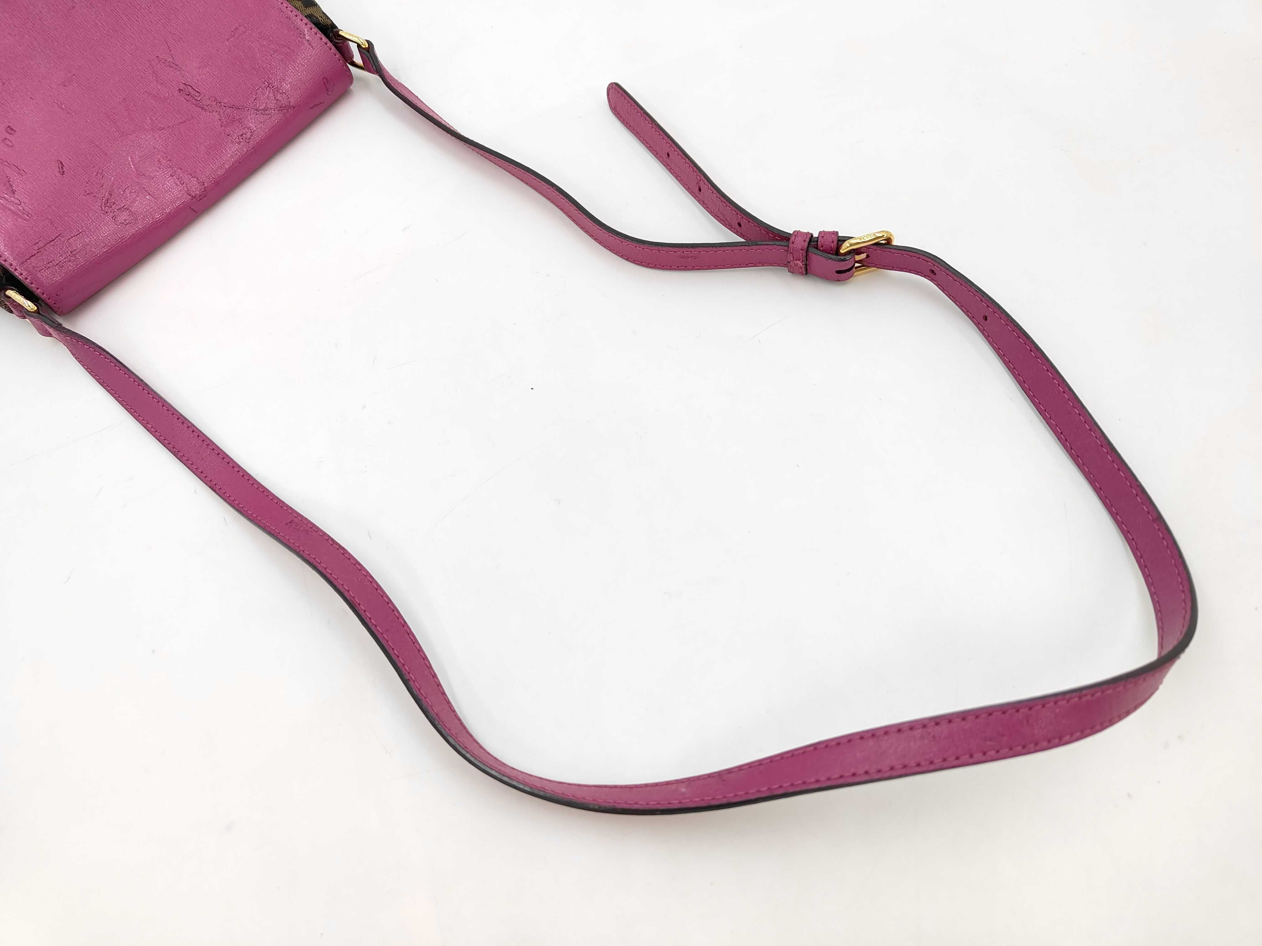 Zucca pattern logo leather shoulder bag — view 4