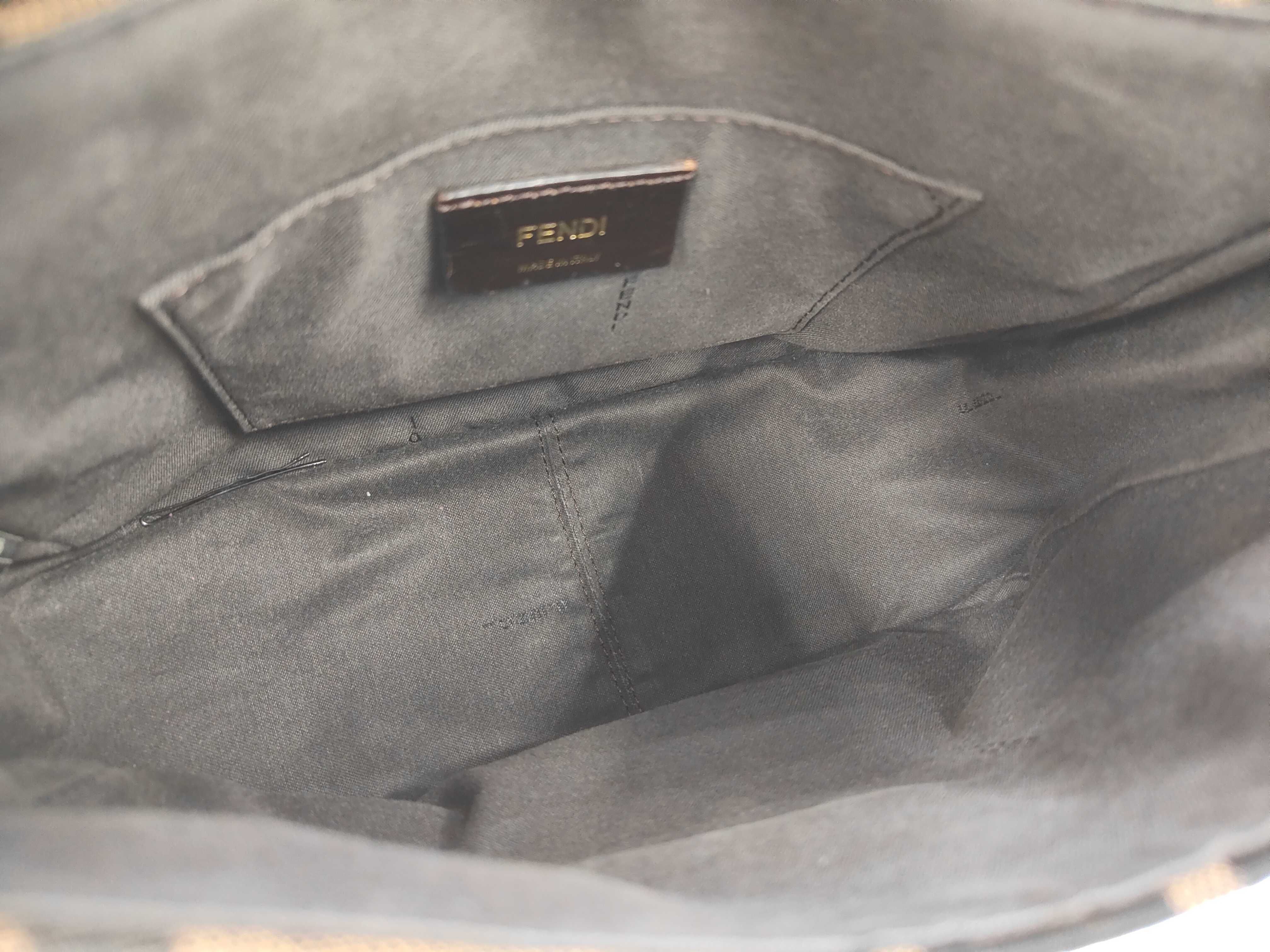 Zucca pattern logo leather shoulder bag — view 9
