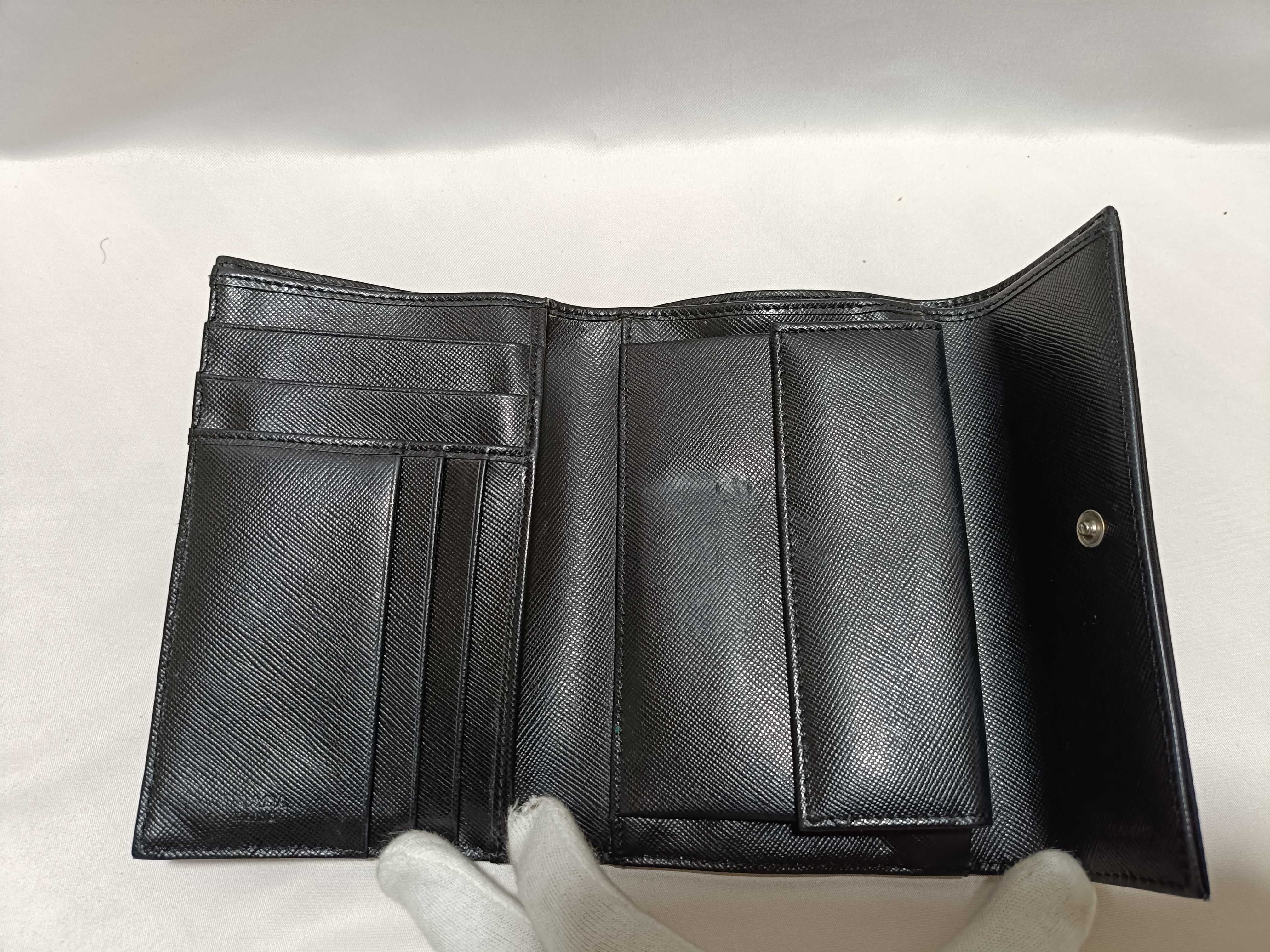 Nylon Triangle Logo Tri-fold Wallet — view 9