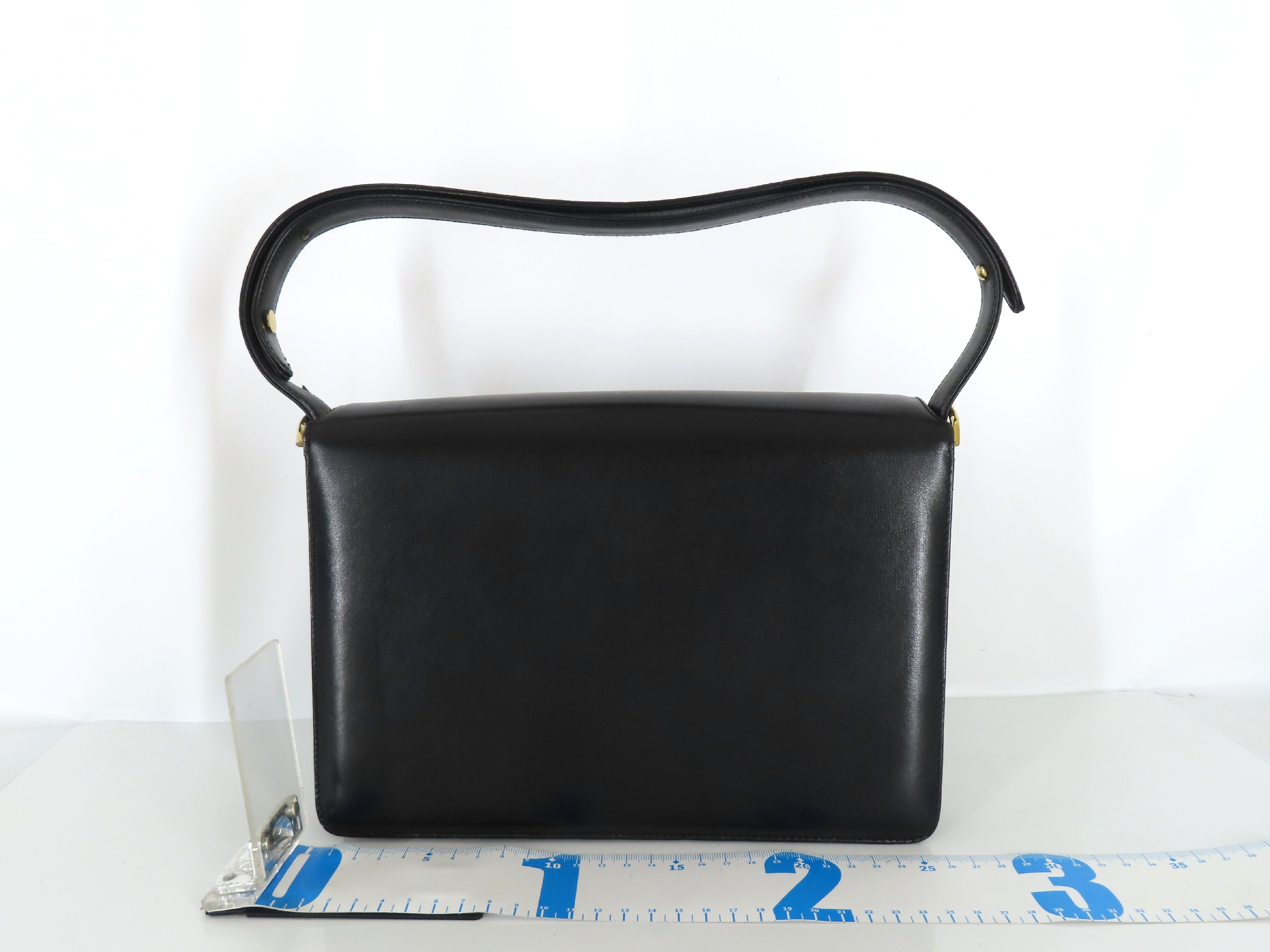 Carriage Hardware Leather Handbag — view 2