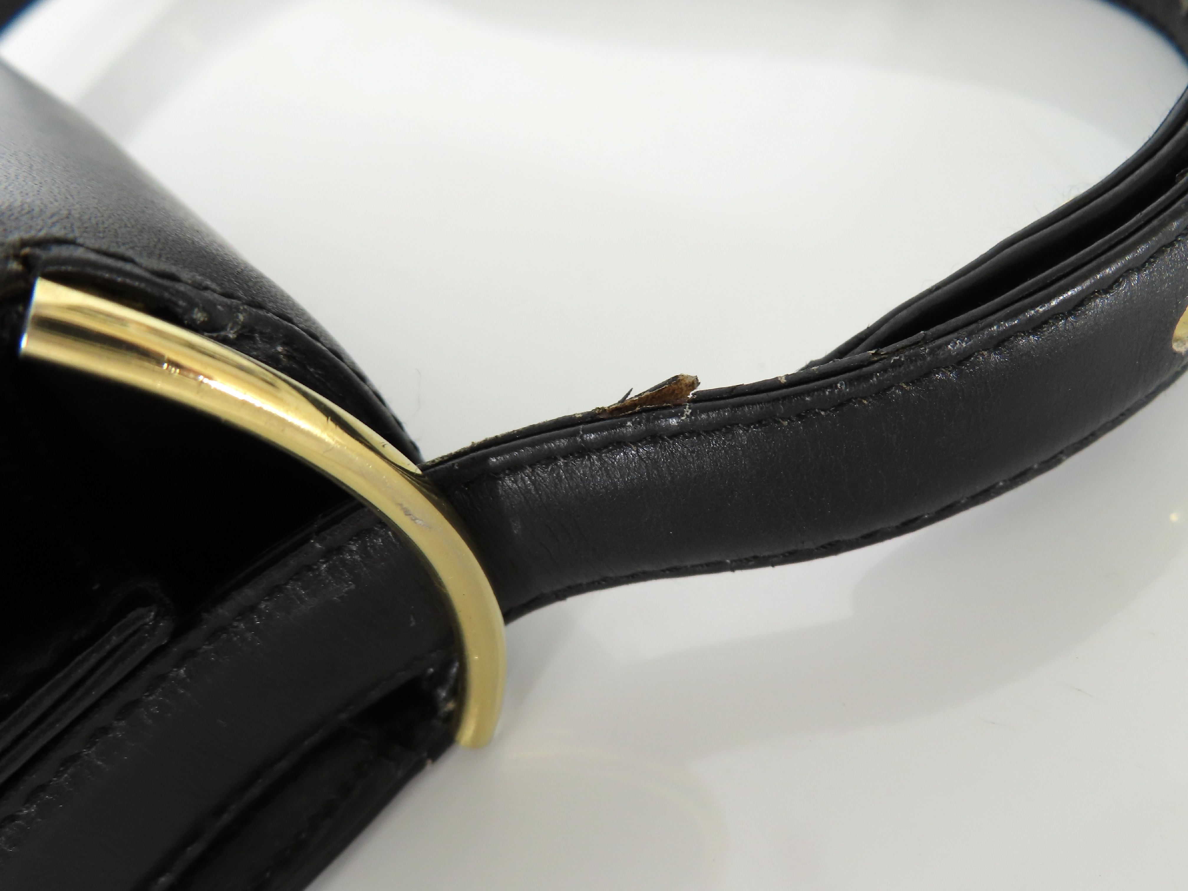 Carriage Hardware Leather Handbag — view 5