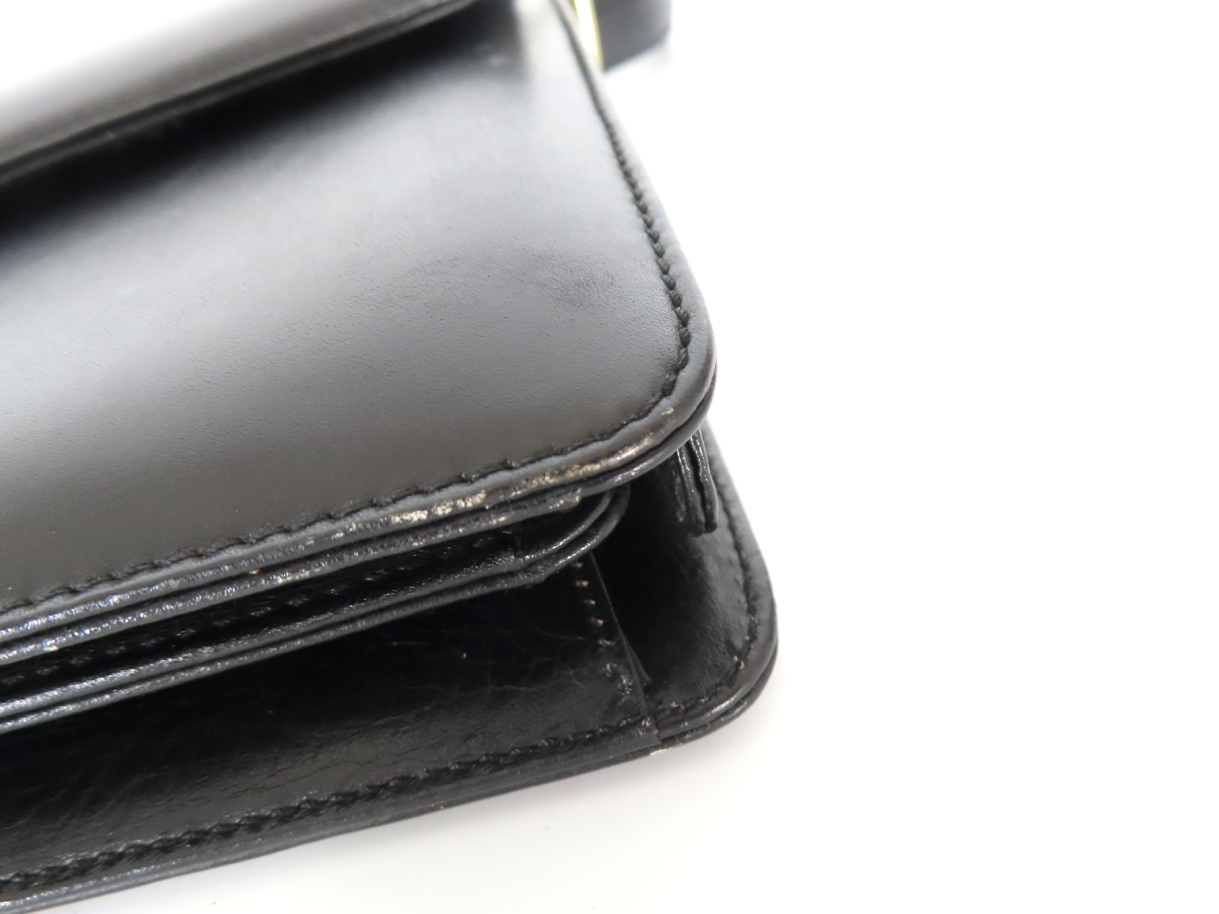 Carriage Hardware Leather Handbag — view 6