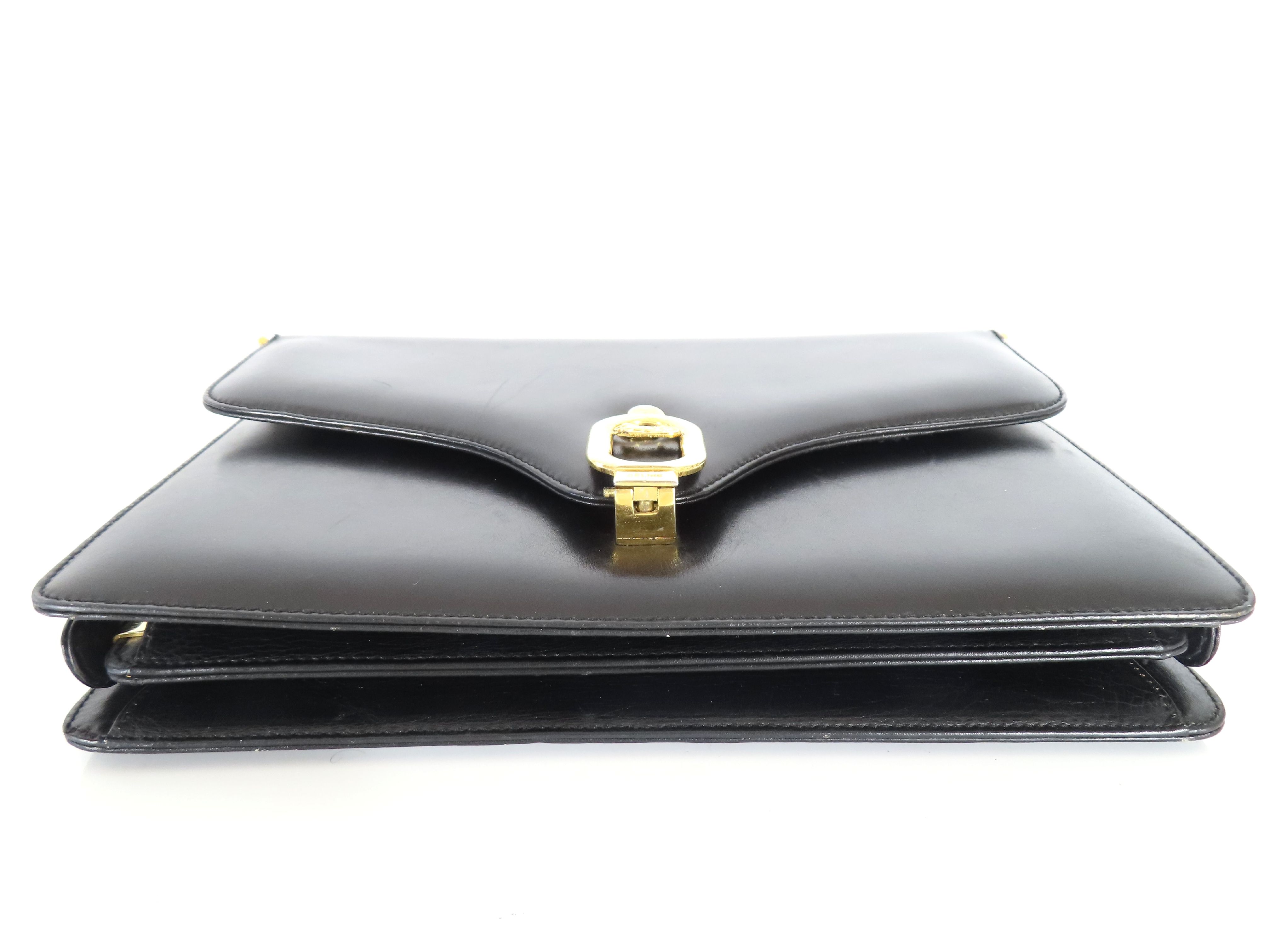 Carriage Hardware Leather Handbag — view 7