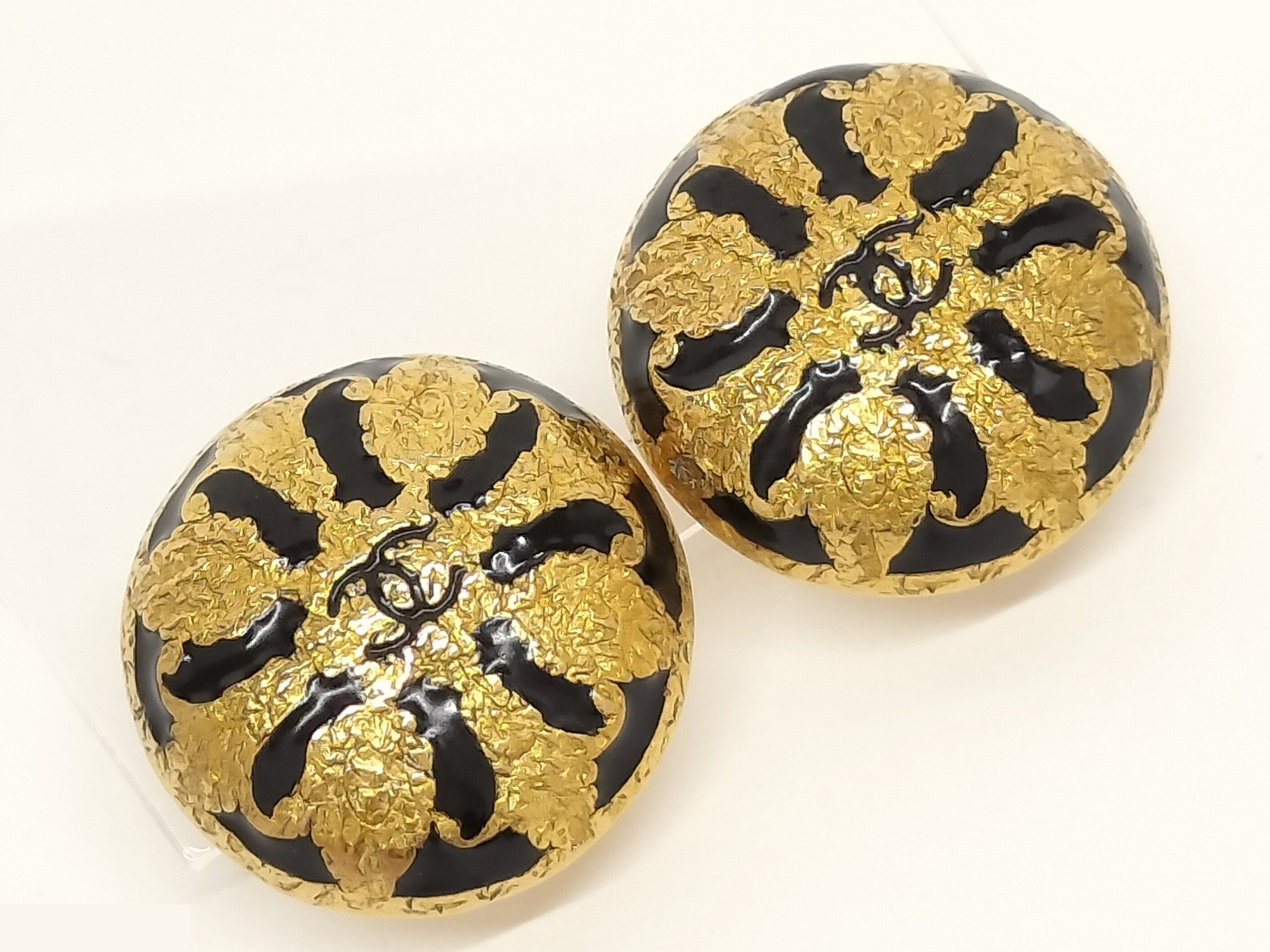 Coco Black Gold Earrings — view 6