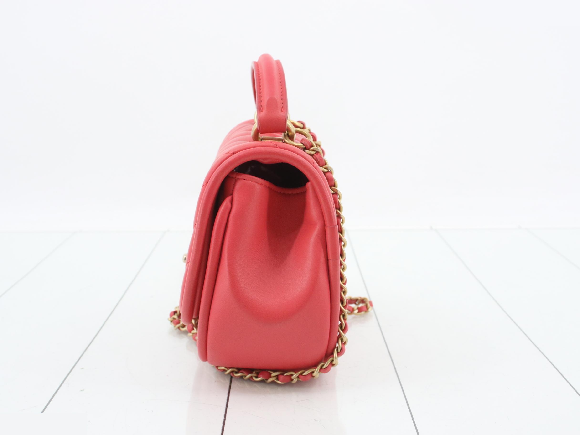Messenger Lambskin Shoulder Bag — view 3