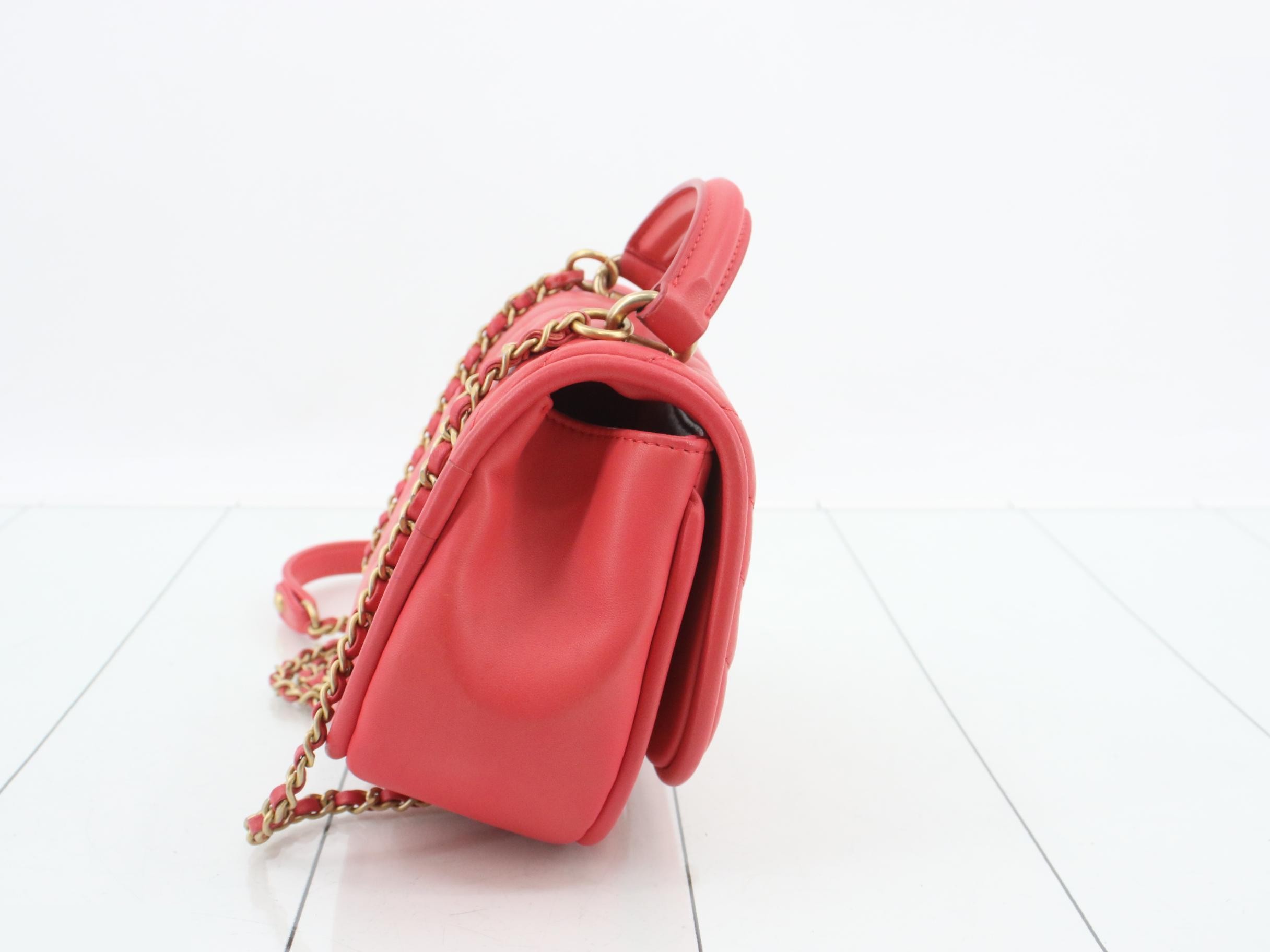 Messenger Lambskin Shoulder Bag — view 4