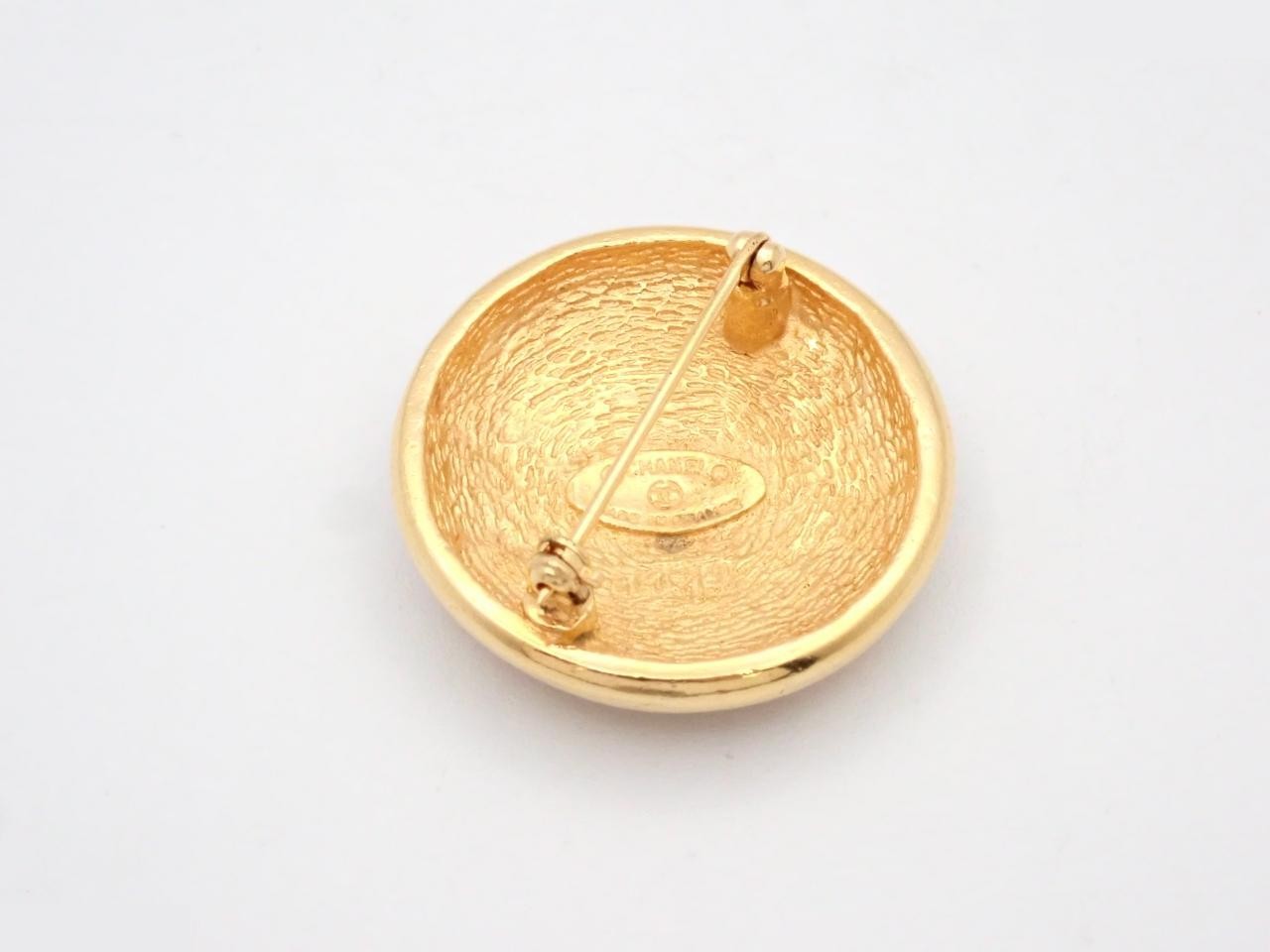 Coco Mark Gold Brooch — view 2
