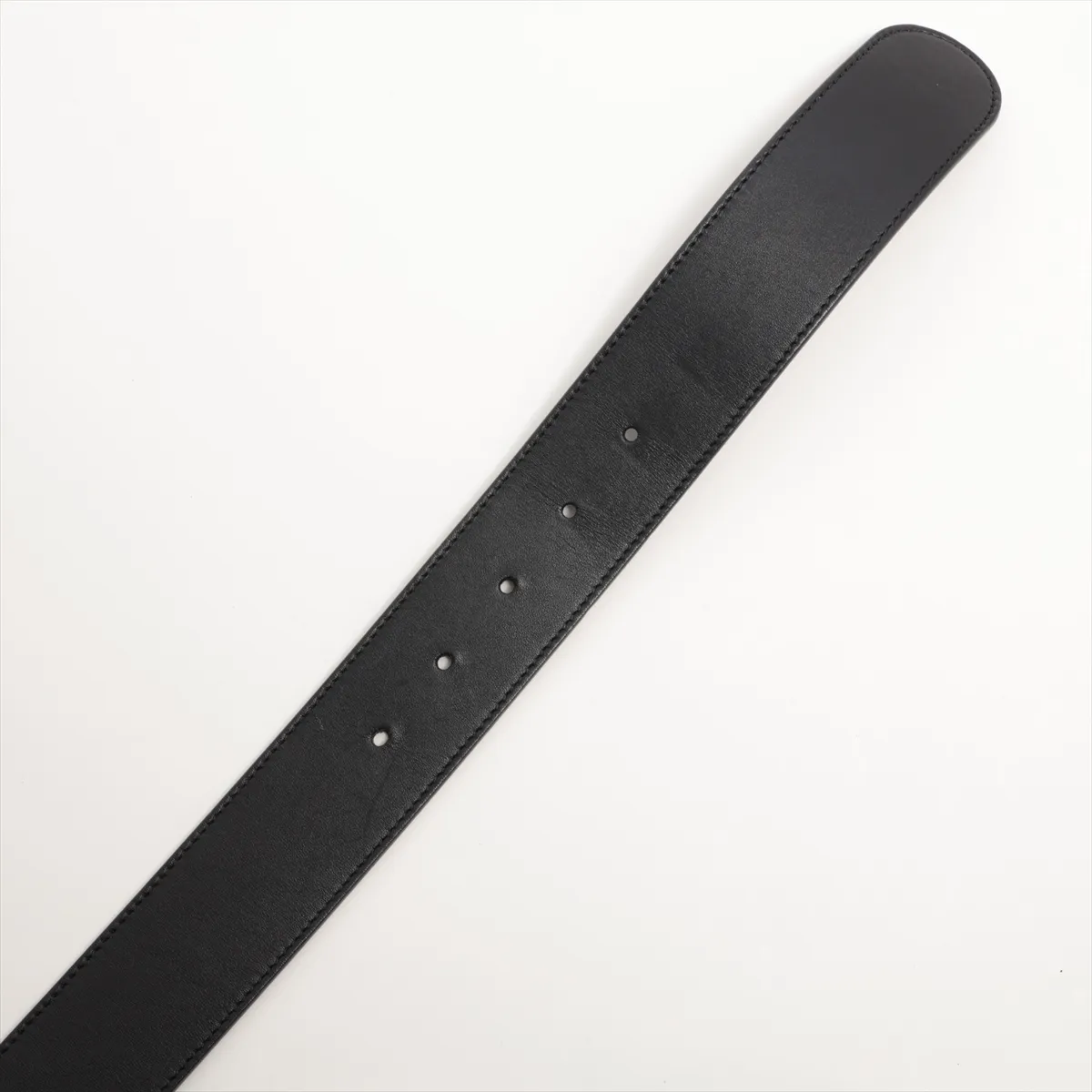 400593 GG Marmont Belt 80 GP x Leather Gold x Black — view 3
