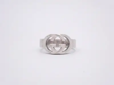 Interlocking Ring, Sterling Silver 925, 4.8g