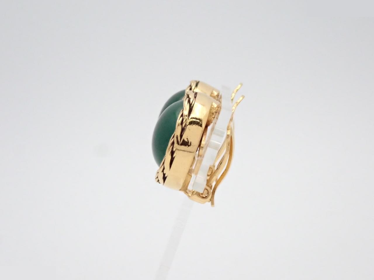 colored stone earrings — view 3