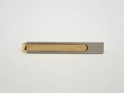 tie clip, gold/silver color