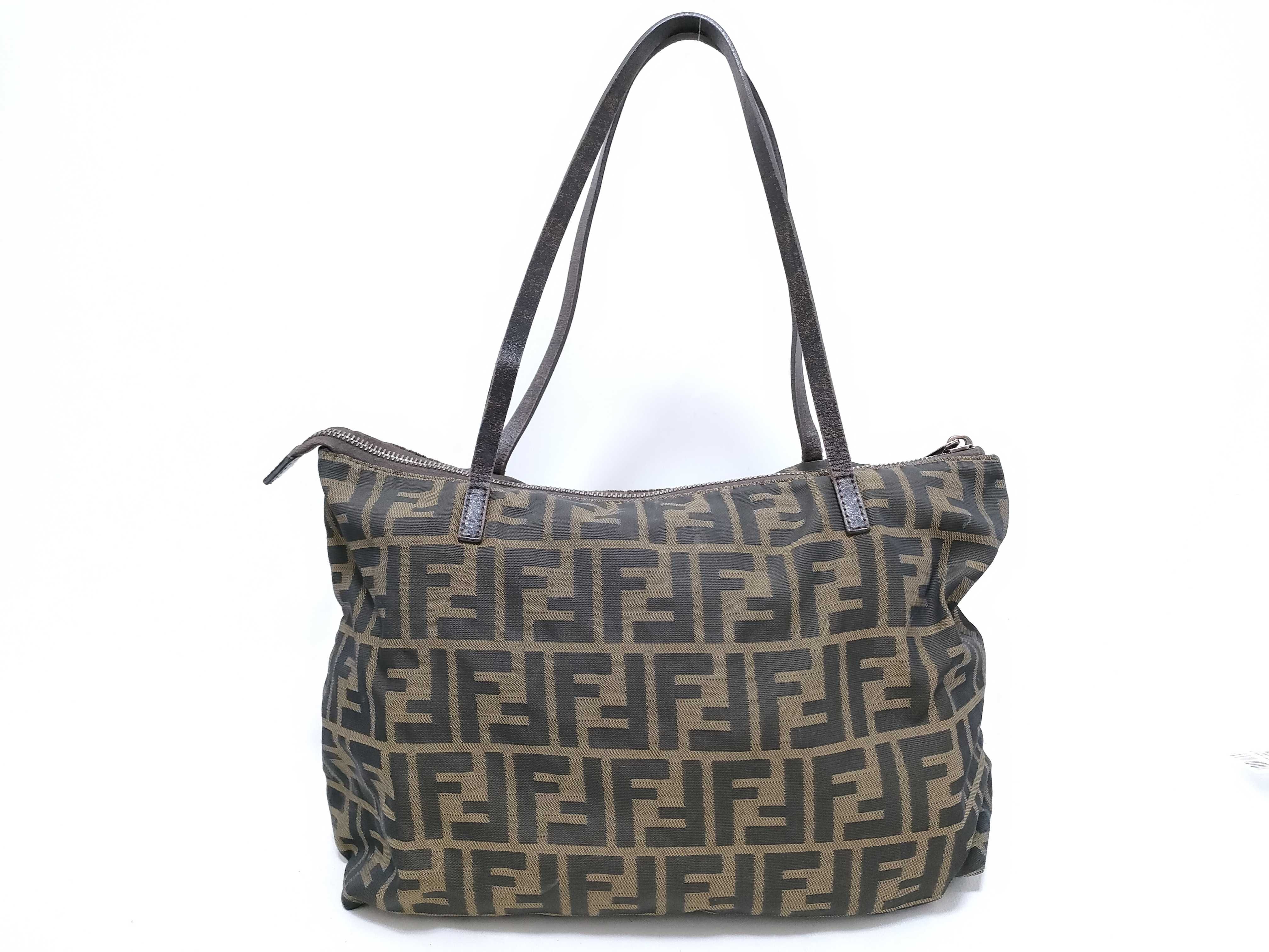 Zucca pattern tote bag, Fendi 23218BH023019, nylon, brown tote bag