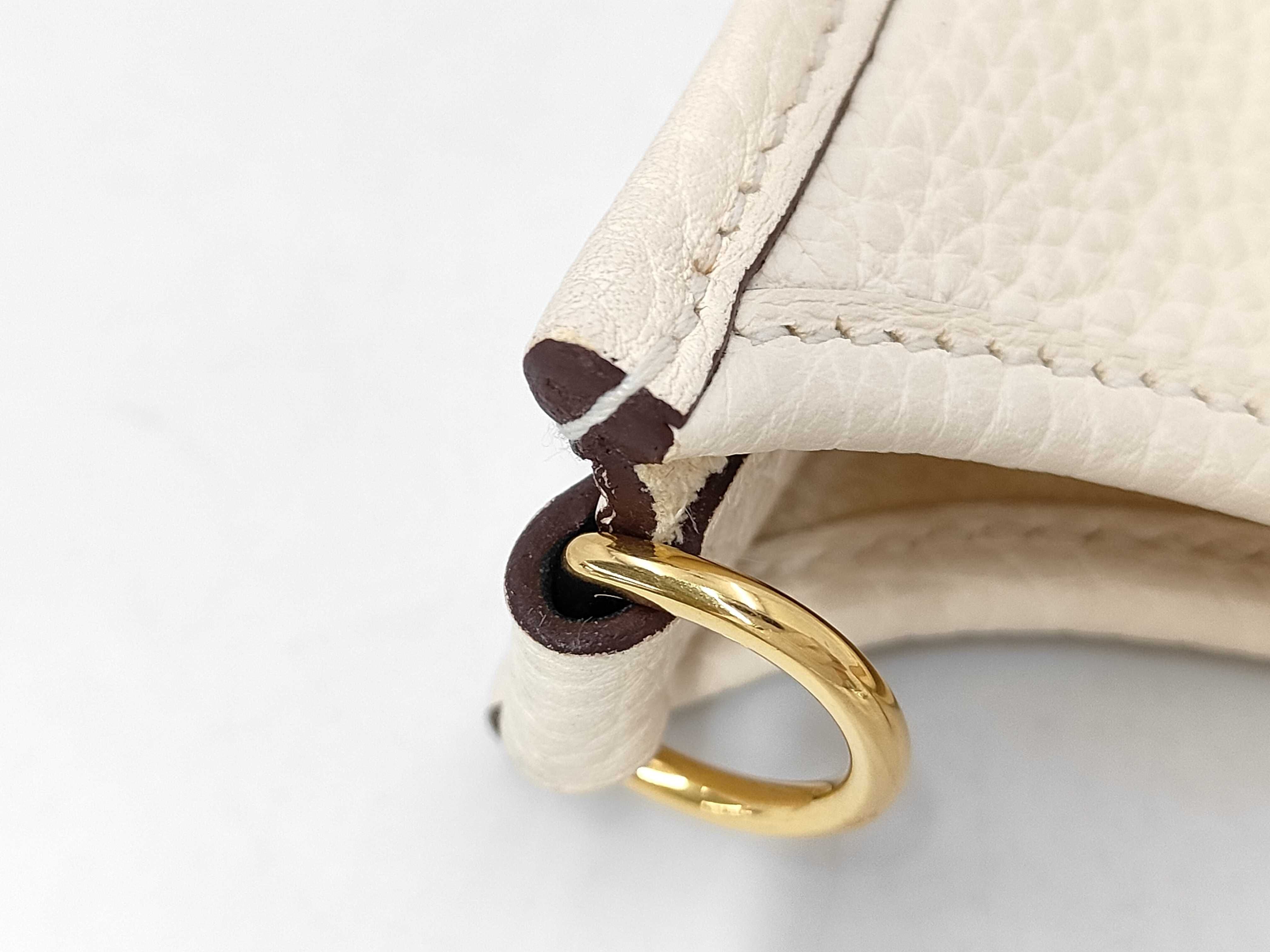 Evelyne TPM Leather Shoulder Bag (Z stamp, Ivory, missing shoulder strap) — view 3