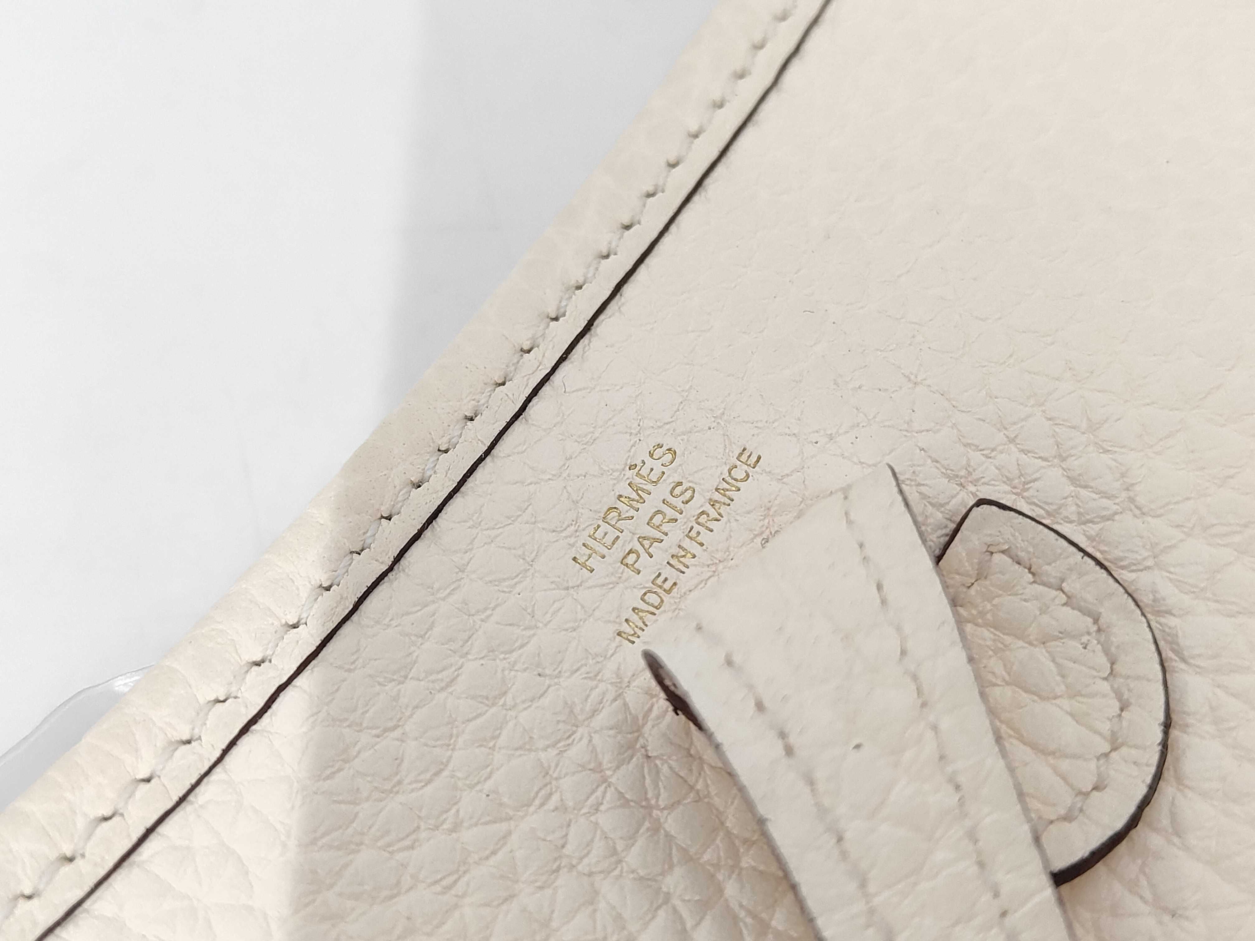Evelyne TPM Leather Shoulder Bag (Z stamp, Ivory, missing shoulder strap) — view 5