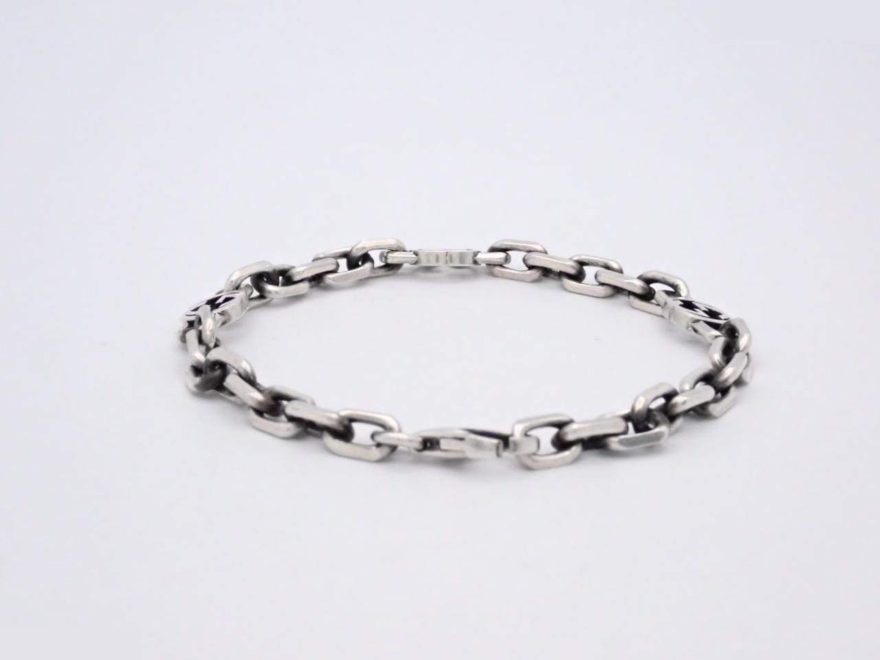 Interlocking G Silver Bracelet, 925 Sterling Silver, Wrist Circumference Approx. 21.5cm — view 2