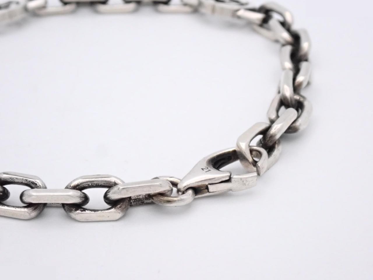 Interlocking G Silver Bracelet, 925 Sterling Silver, Wrist Circumference Approx. 21.5cm — view 3