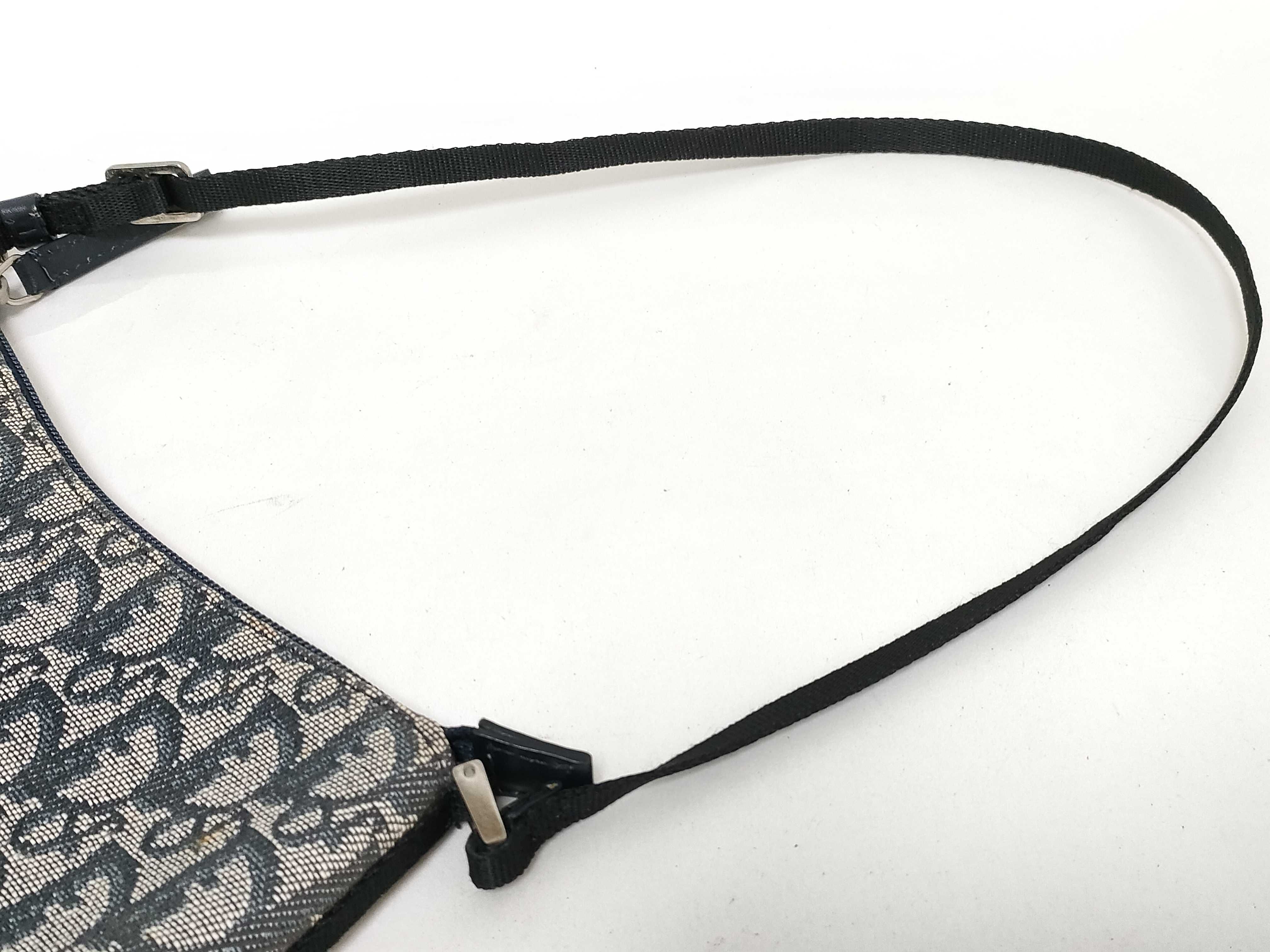 Trotter Dior Shoulder Bag Trotter Canvas Navy Blue Shoulder Bag — view 3