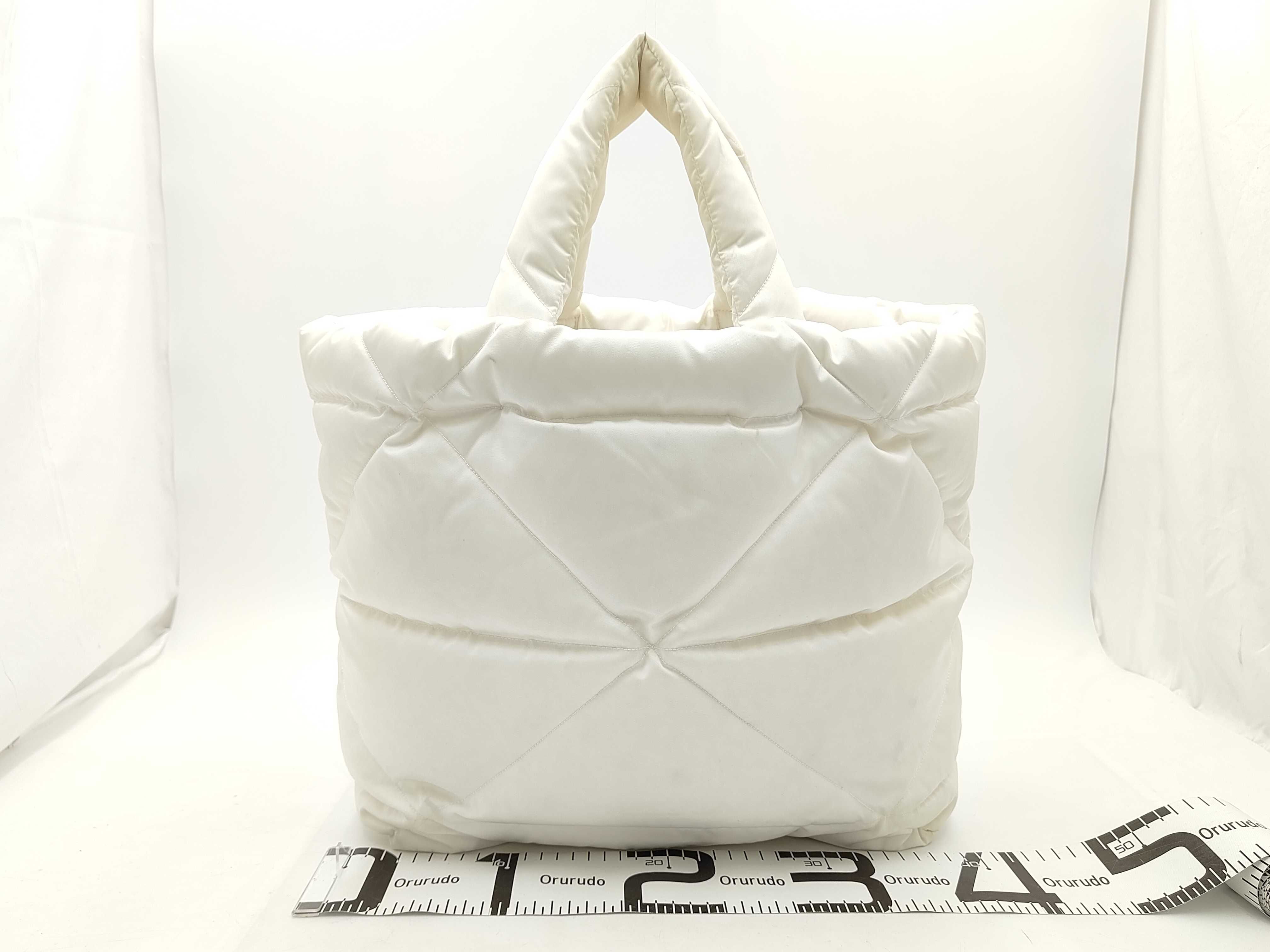 Re-Nylon Padded Tote Bag, White, 2VG082 — view 2