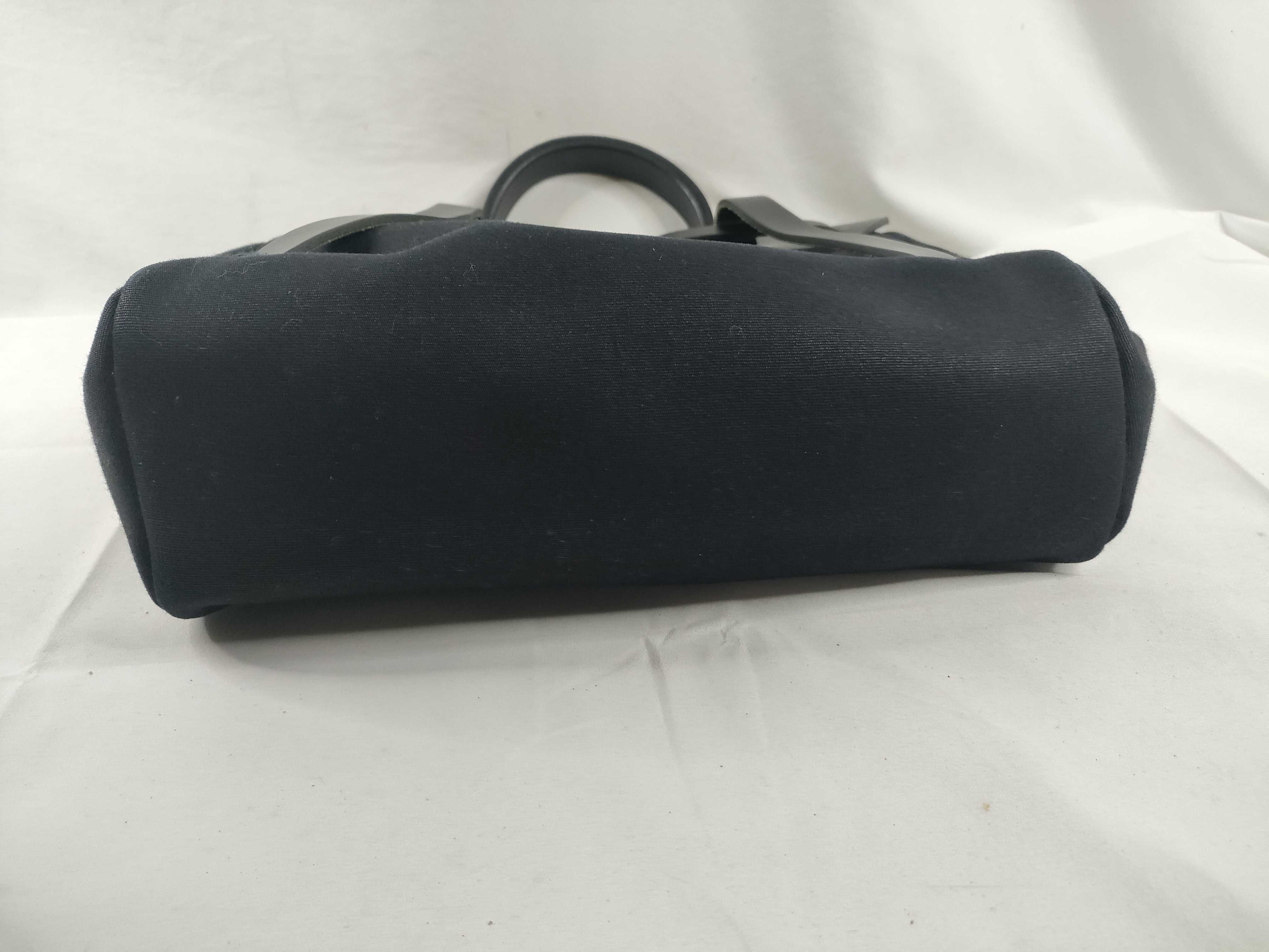 Herbag Ad PM Toile Officier x Vache Hunter Black Silver Hardware G: 2003 Tote Bag — view 4