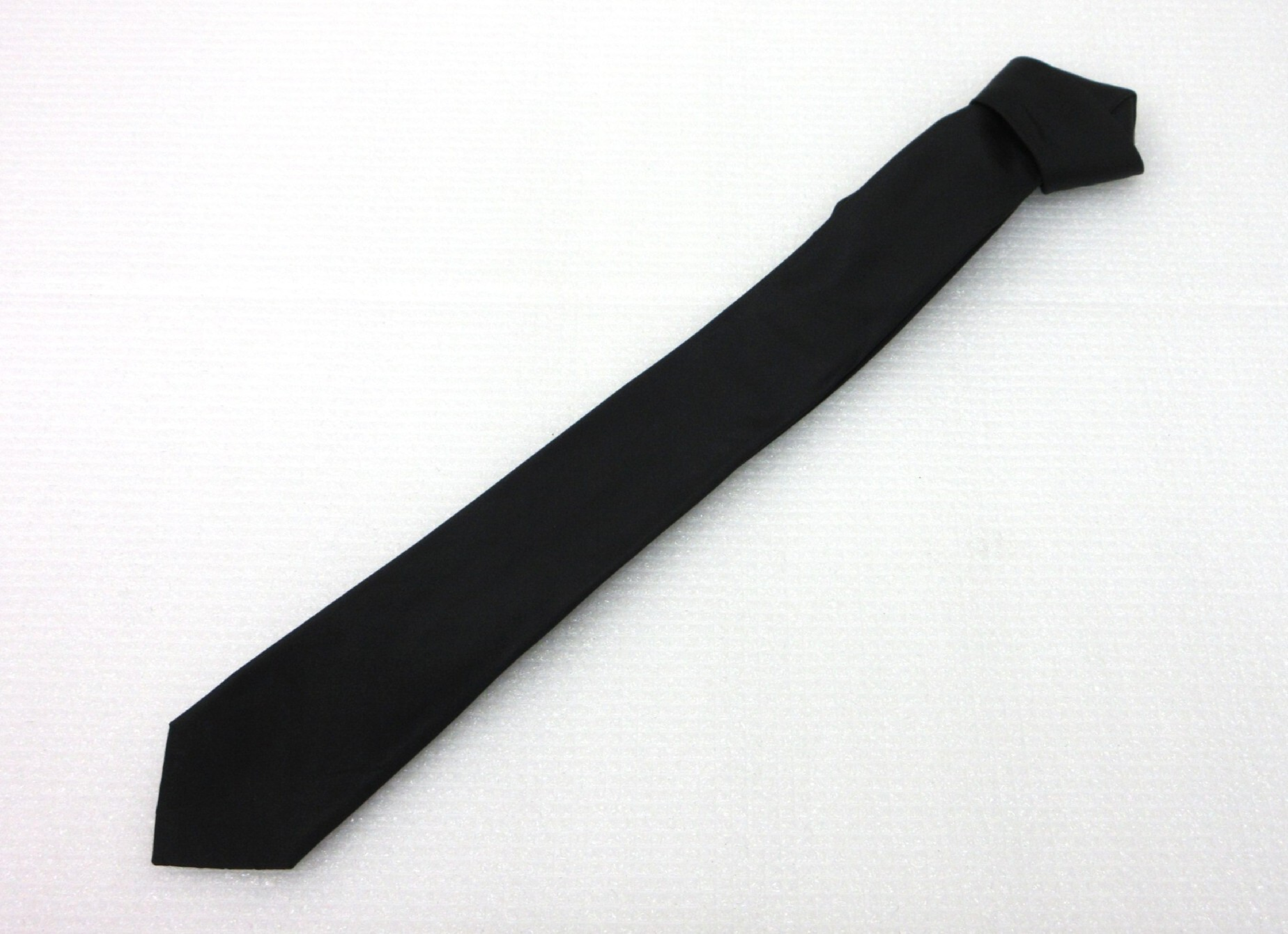 silk tie, black, other accessories. — view 2
