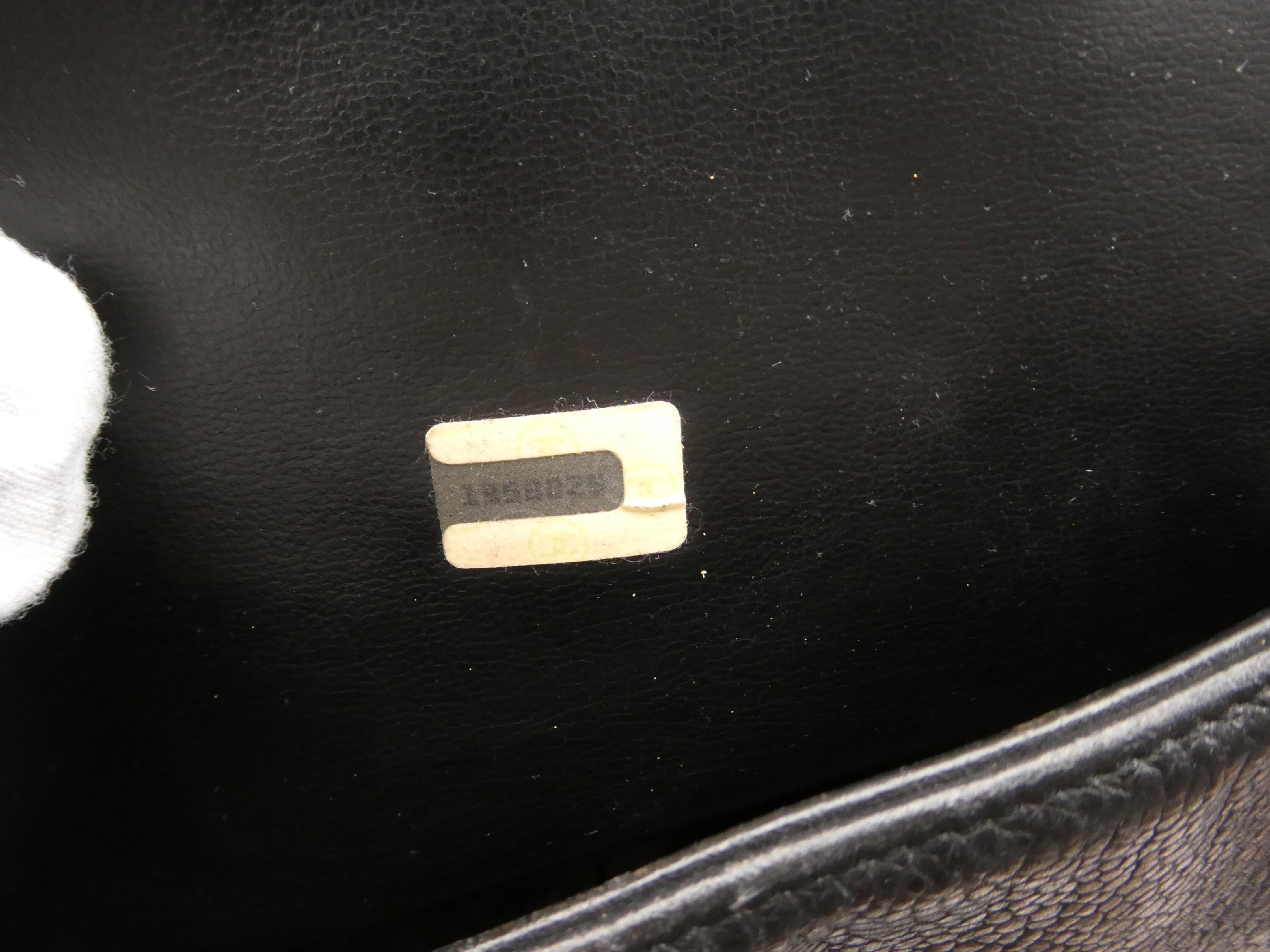 Caviar Skin Coco Mark Shoulder Bag — view 9