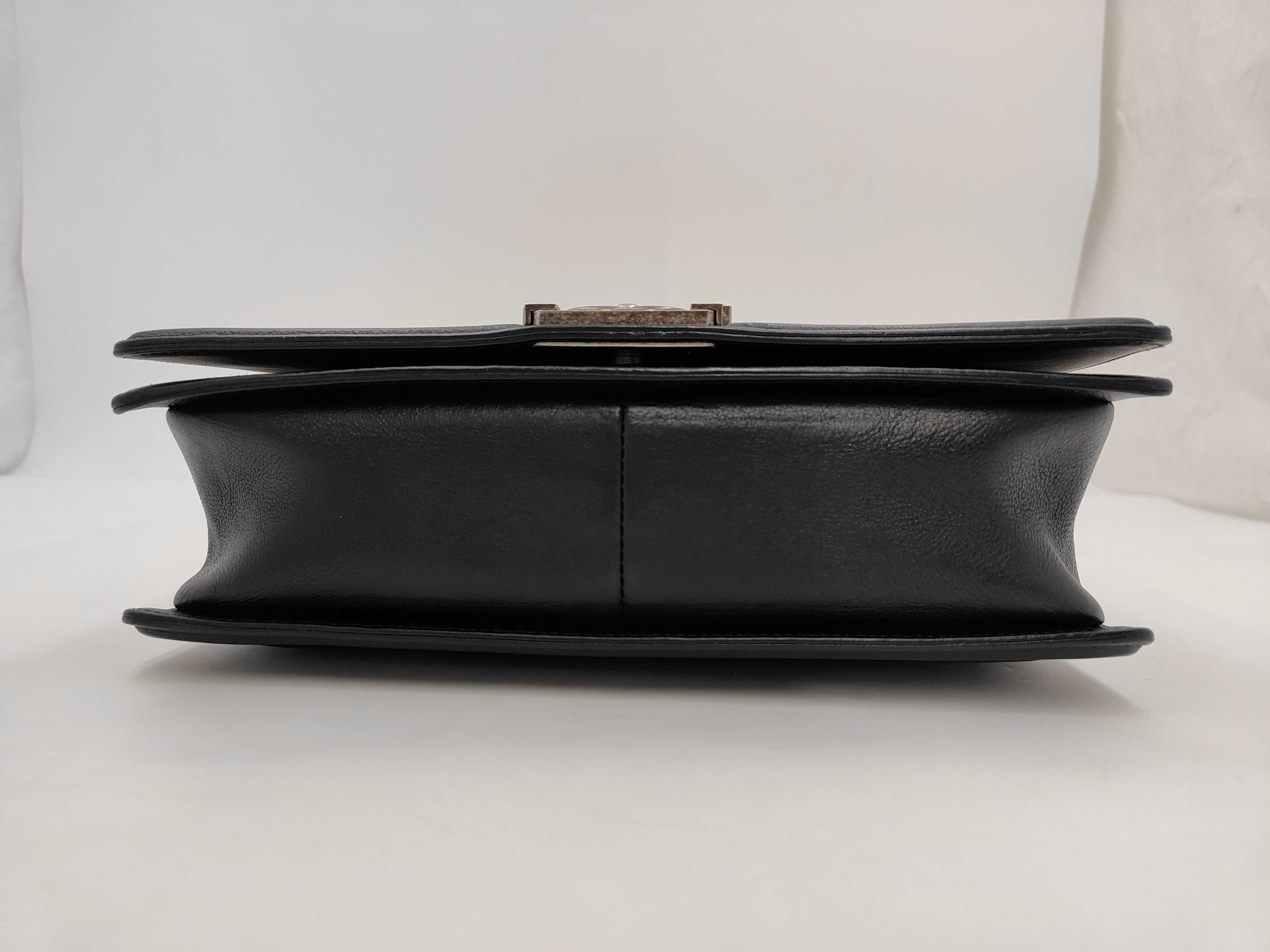 Boy Chanel Black Matte Silver Wild Stitch Shoulder Bag (Serial Number 18) — view 3