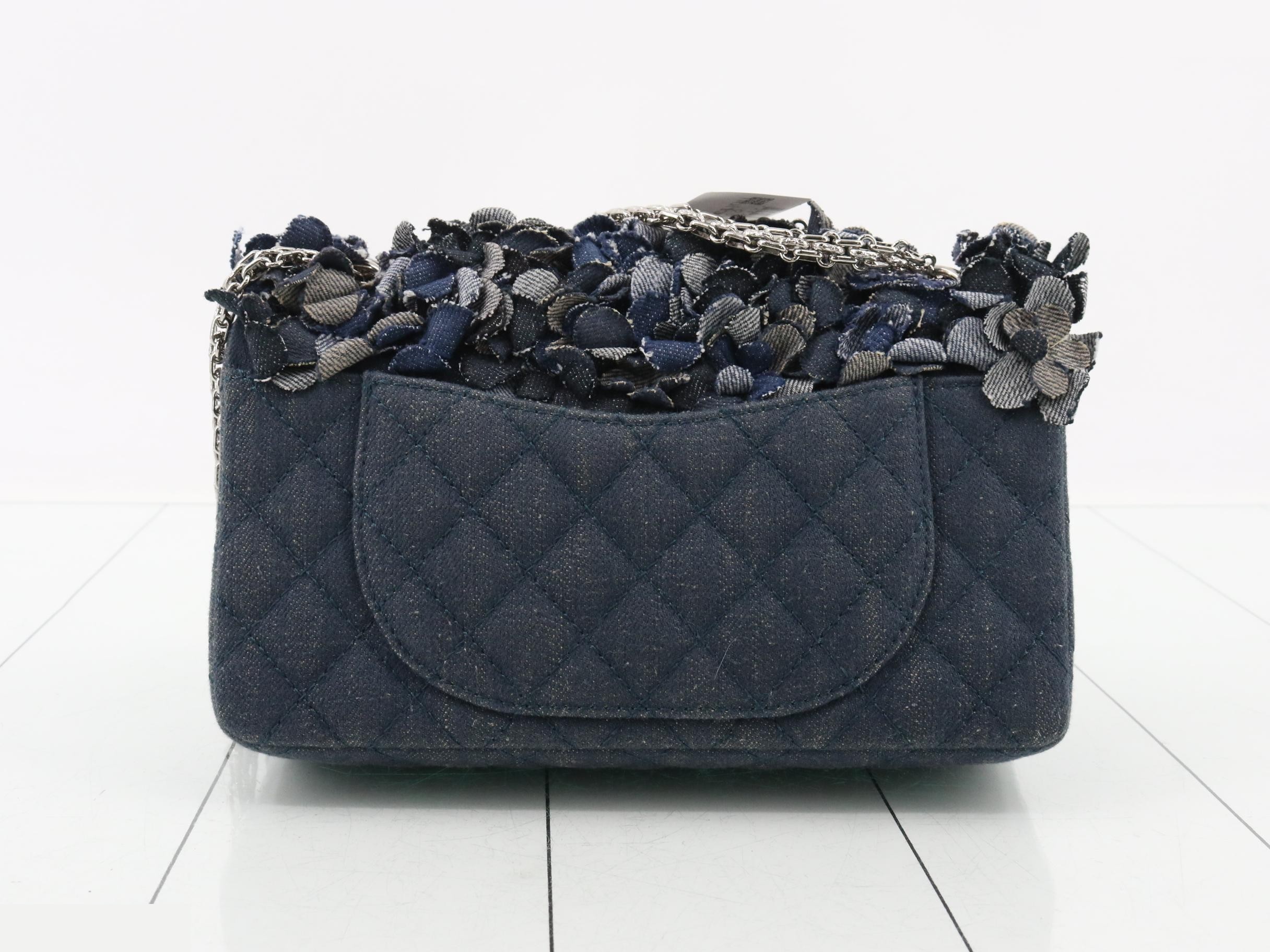 Camellia Denim 2.55 Chain Shoulder Bag — view 2