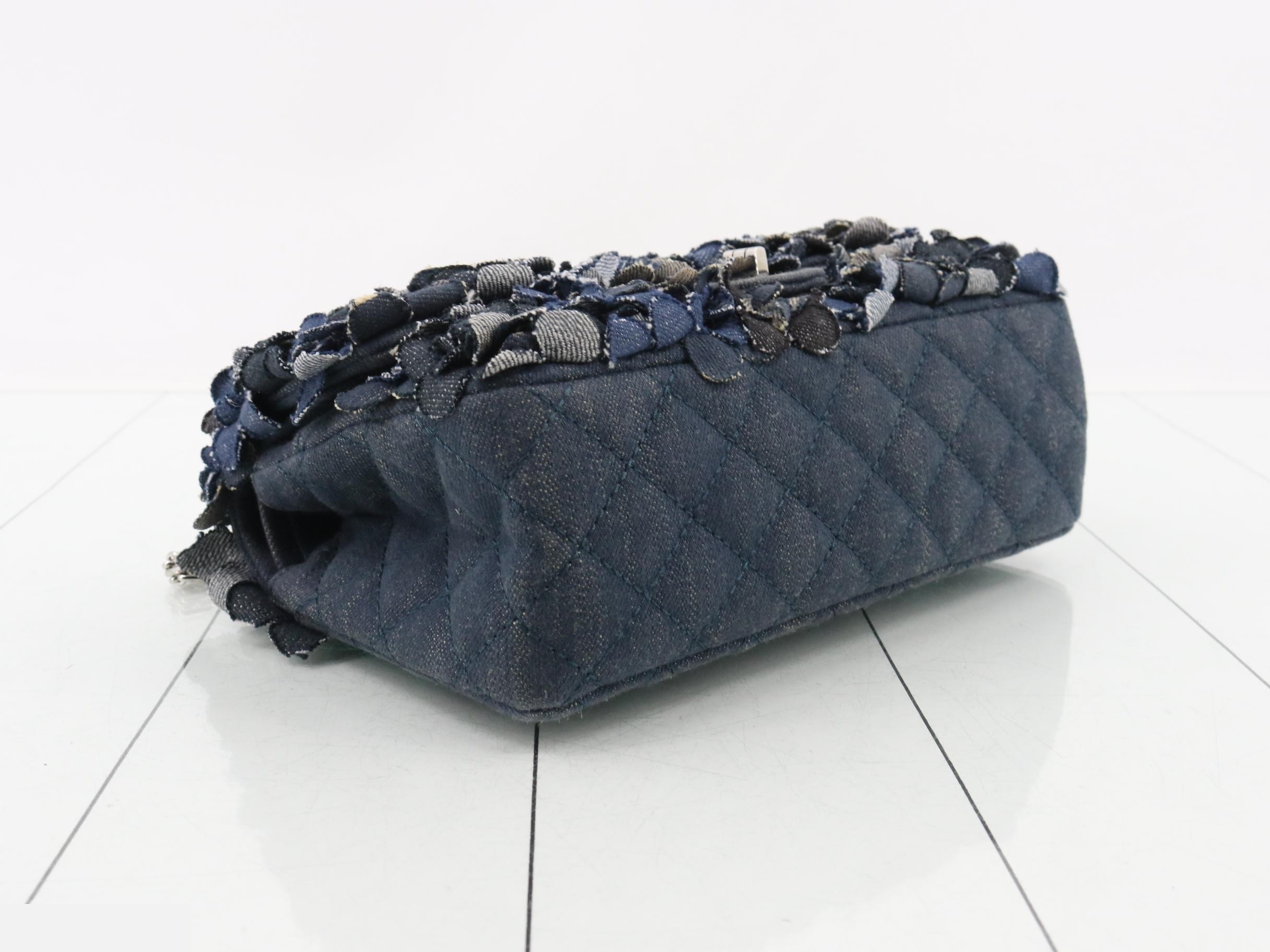 Camellia Denim 2.55 Chain Shoulder Bag — view 5
