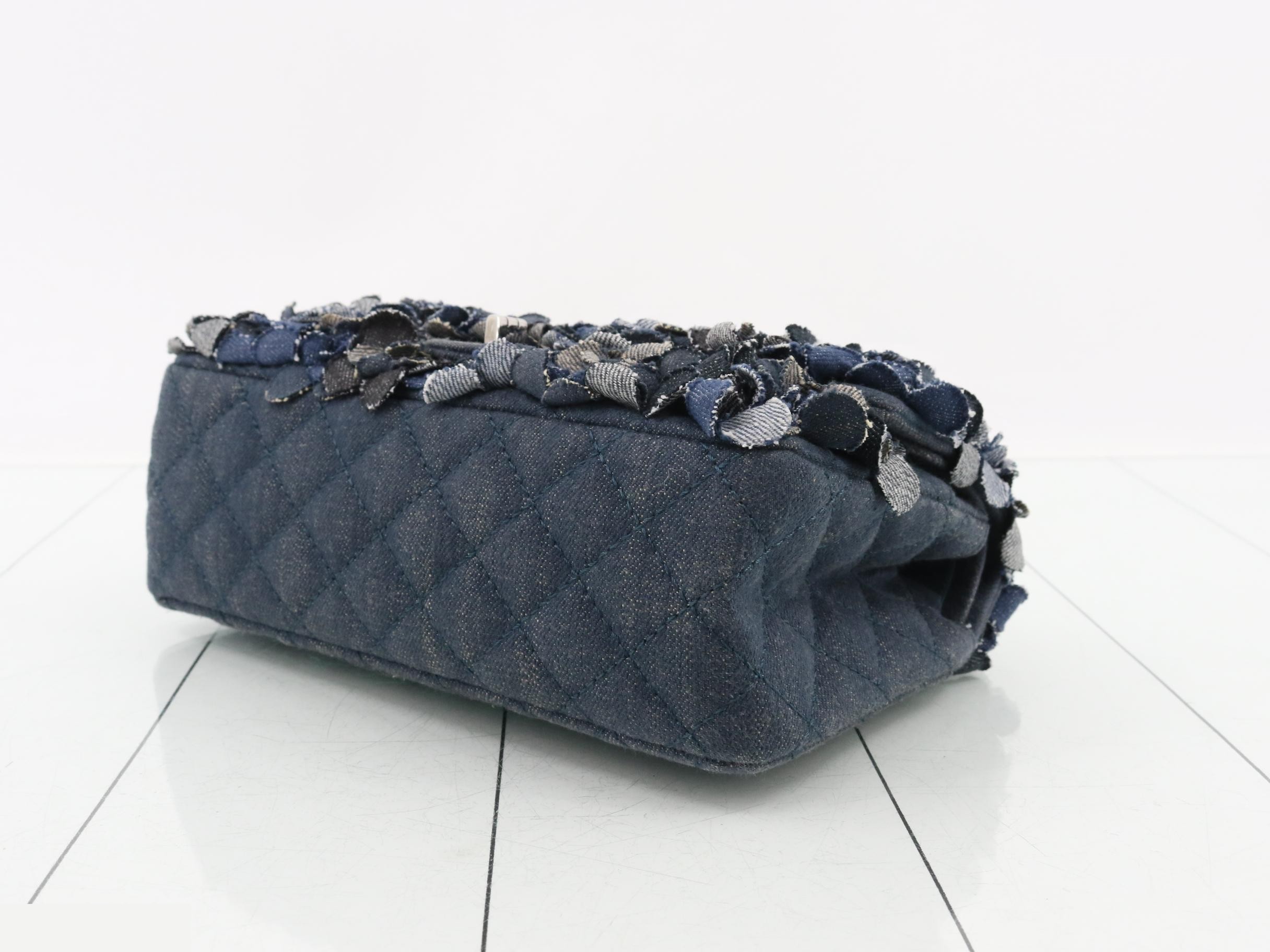 Camellia Denim 2.55 Chain Shoulder Bag — view 6