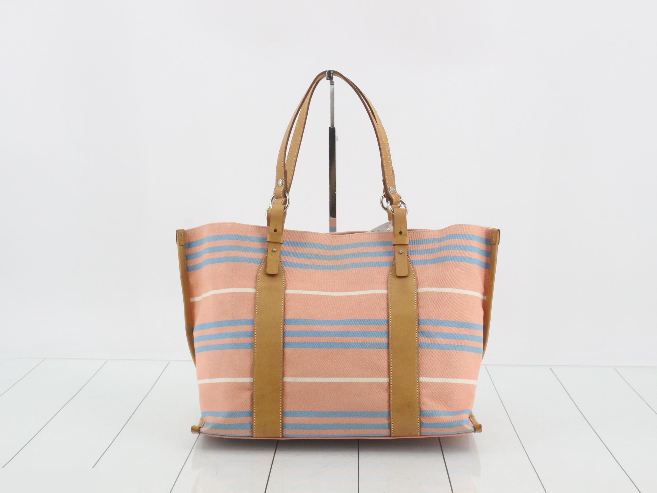 Blue Label Canvas Leather Tote Bag — view 2