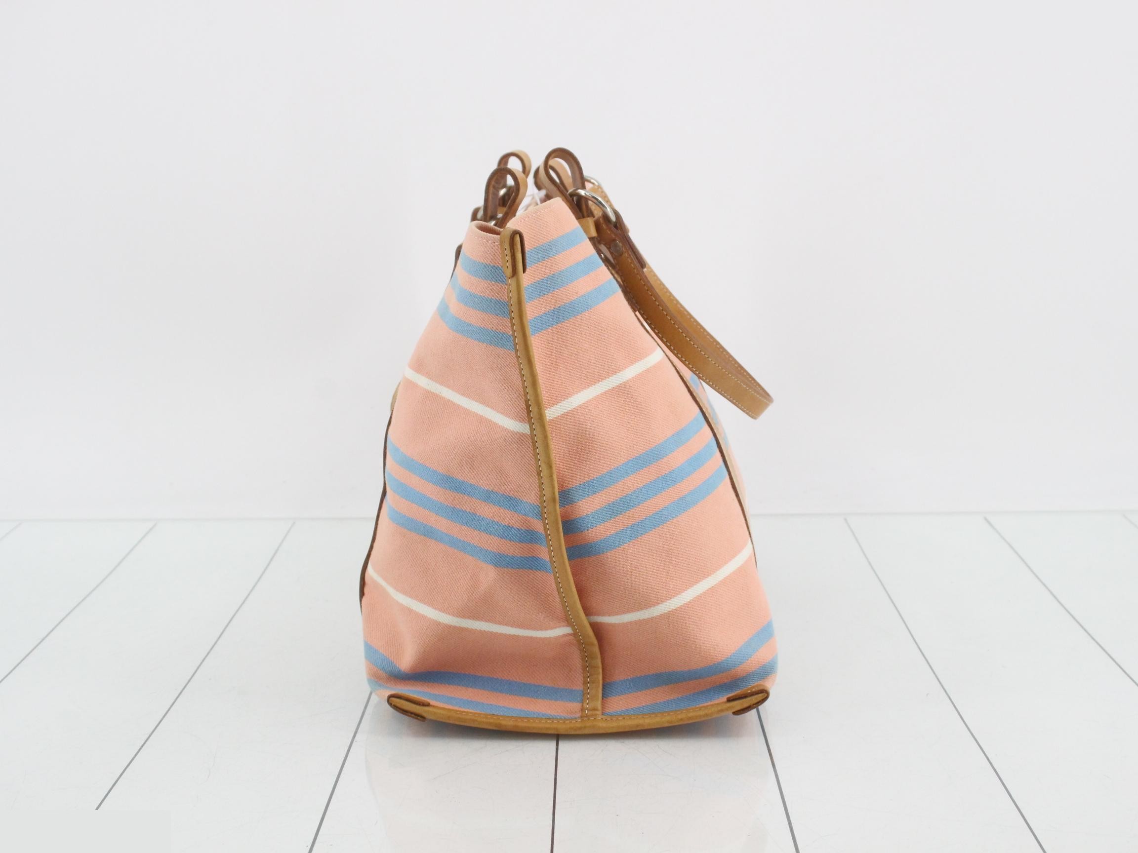 Blue Label Canvas Leather Tote Bag — view 3