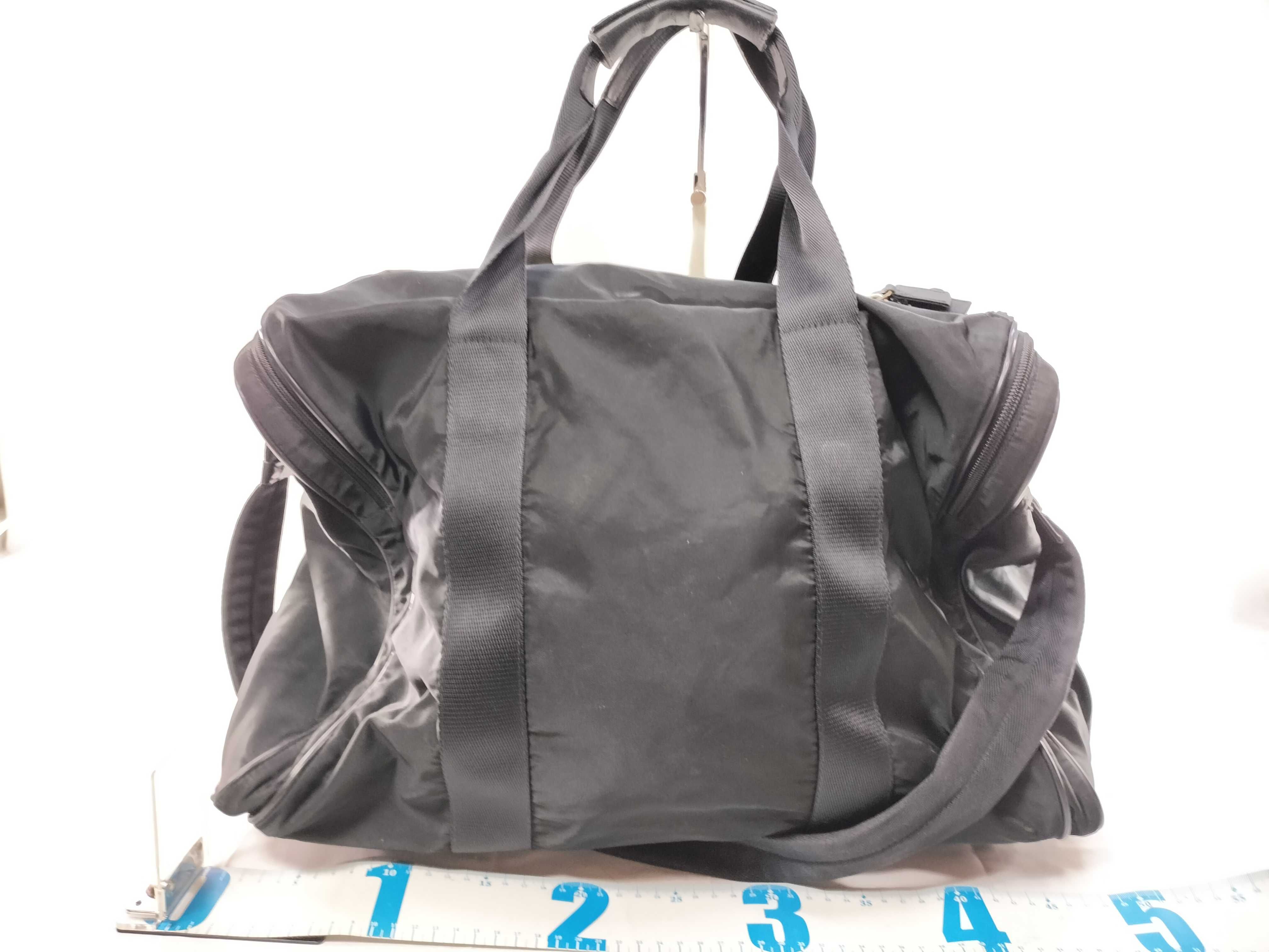 Nylon Triangle Logo Boston Bag — view 2