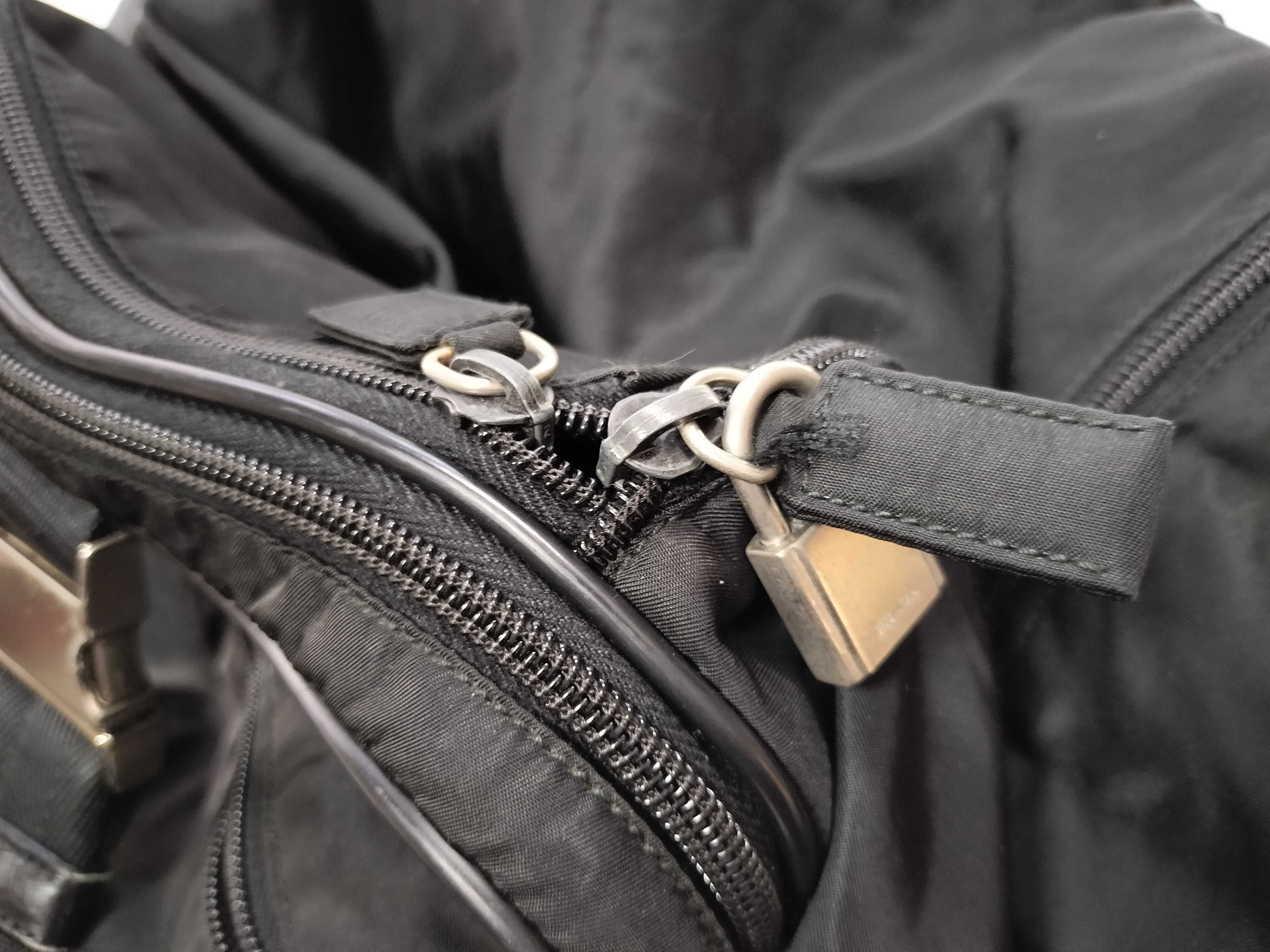 Nylon Triangle Logo Boston Bag — view 13