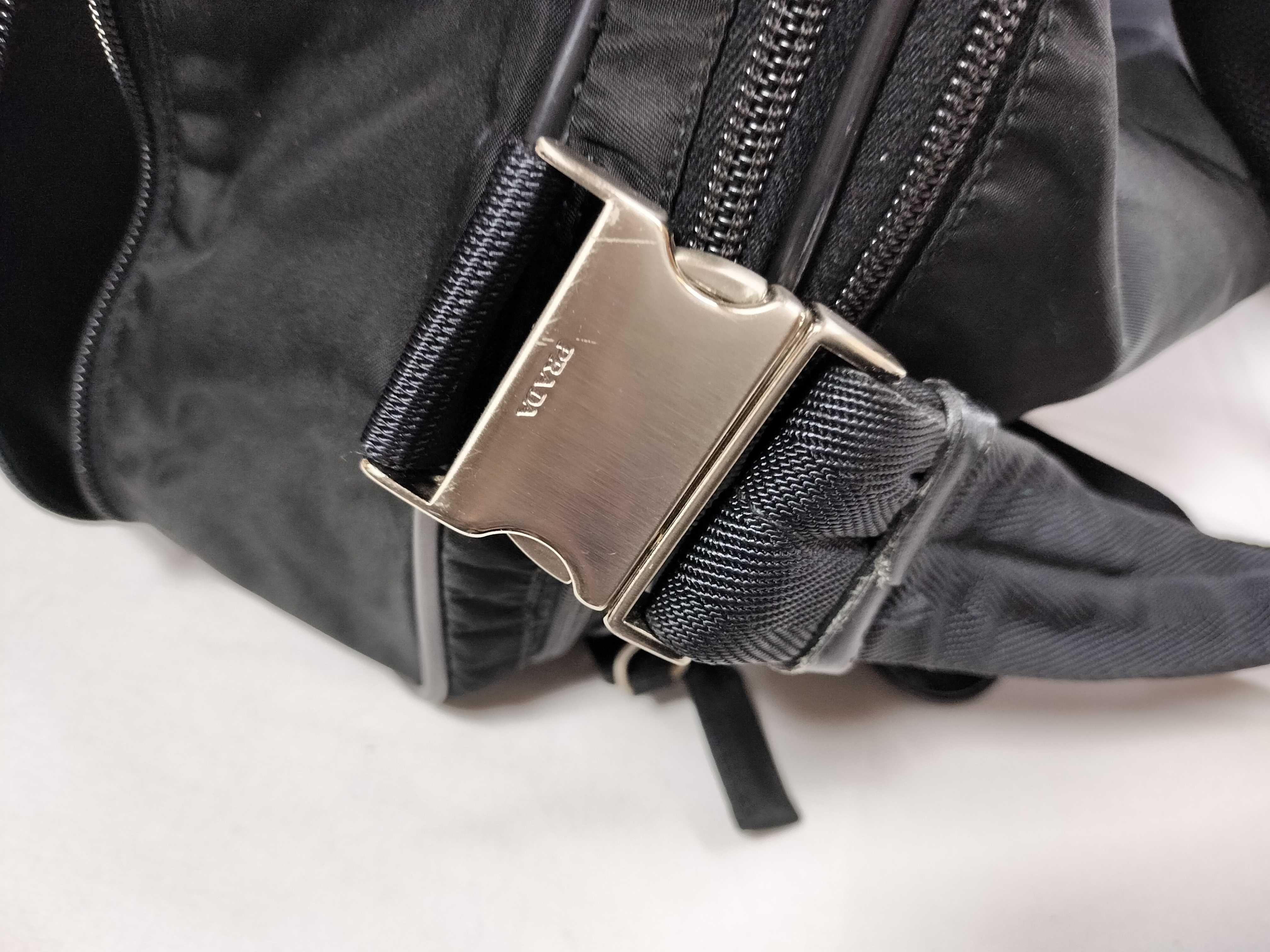 Nylon Triangle Logo Boston Bag — view 6