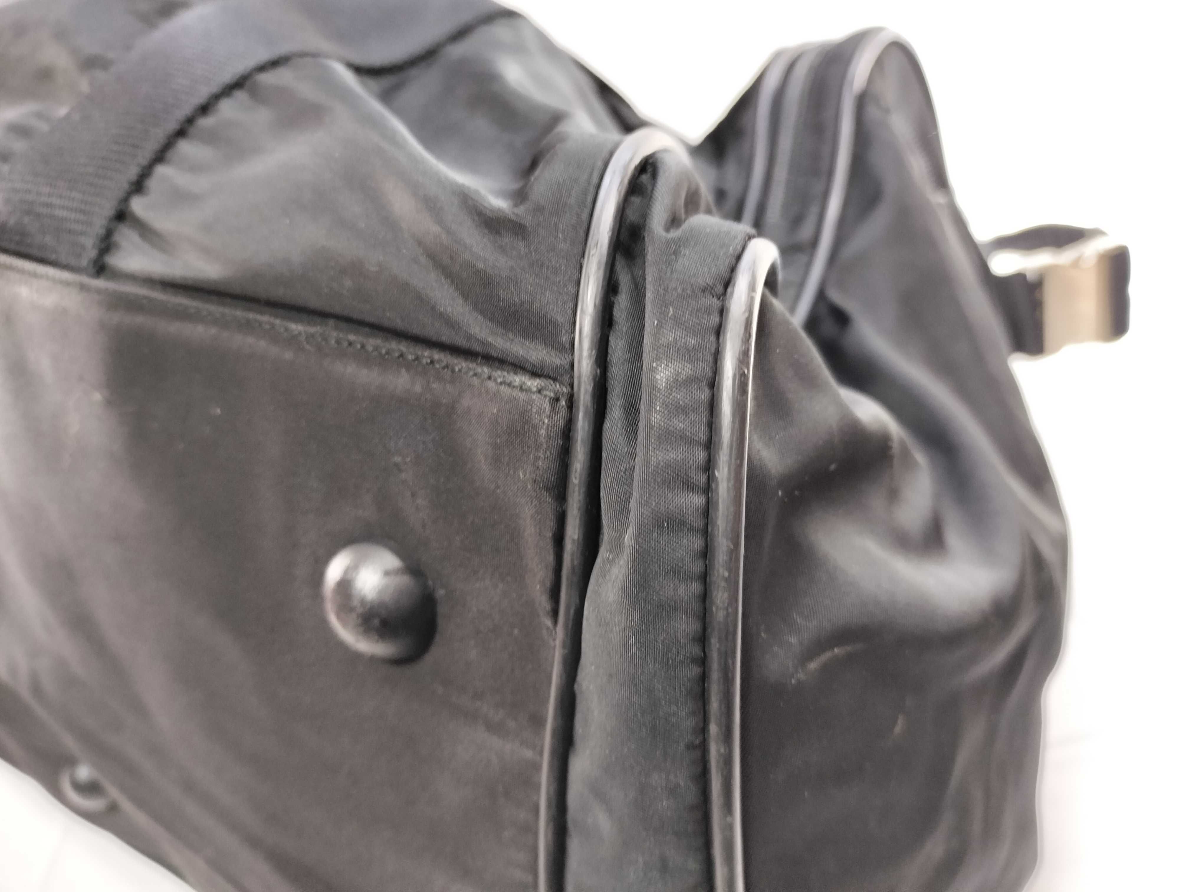 Nylon Triangle Logo Boston Bag — view 8