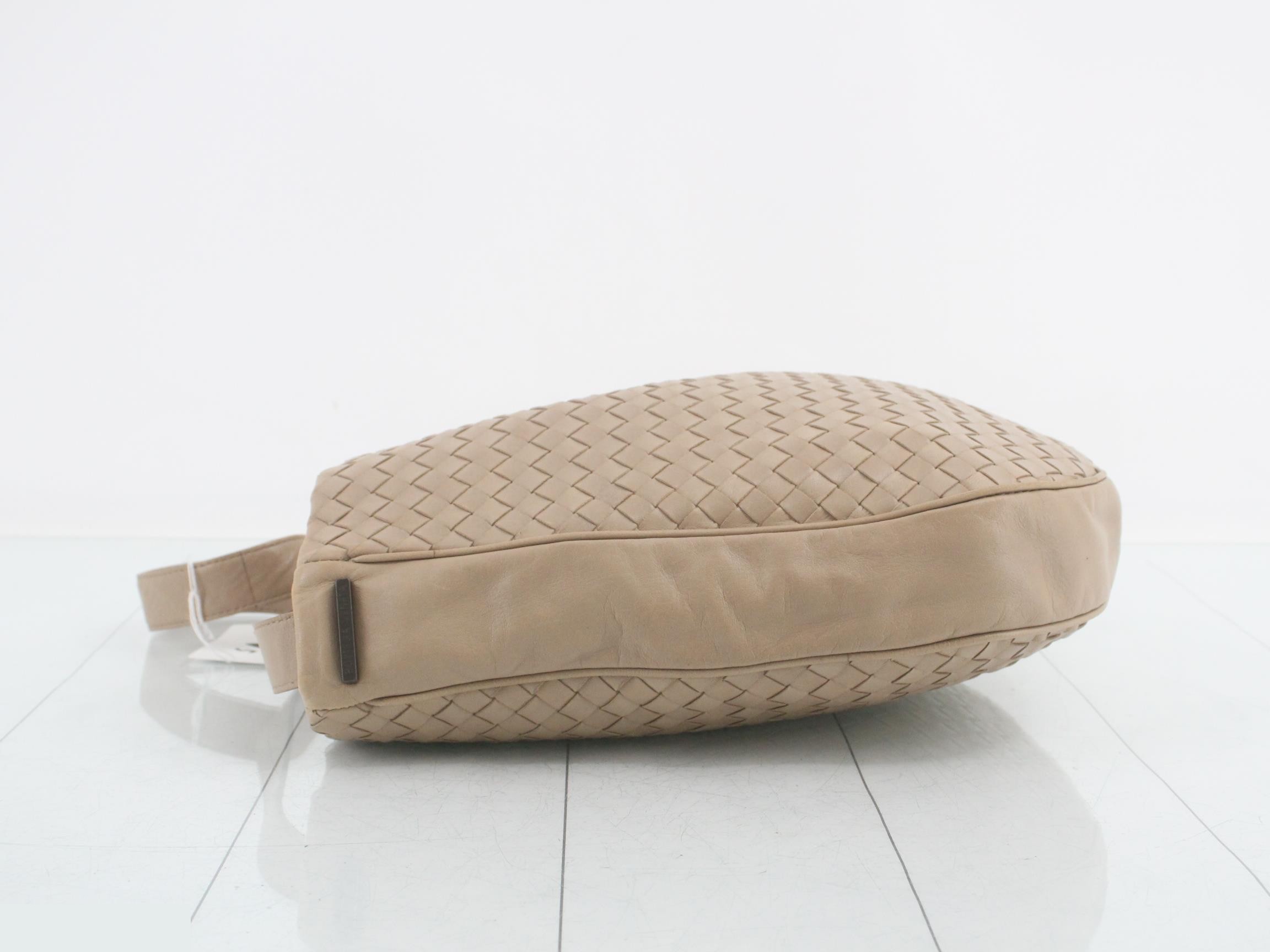 Intrecciato Leather Shoulder Bag — view 4