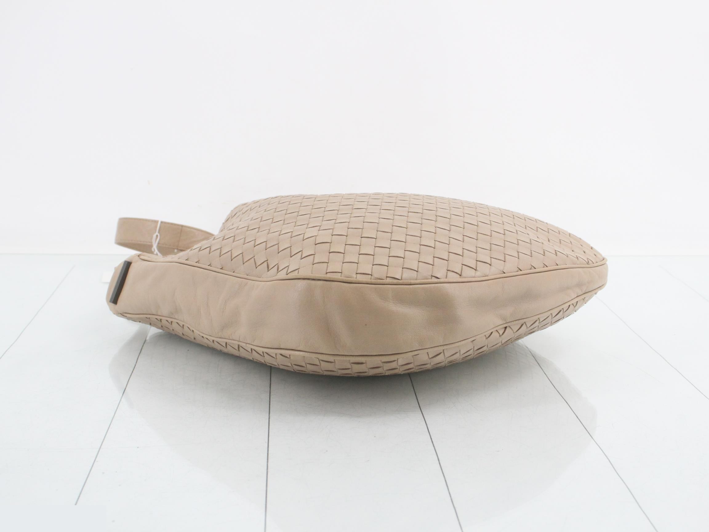 Intrecciato Leather Shoulder Bag — view 5