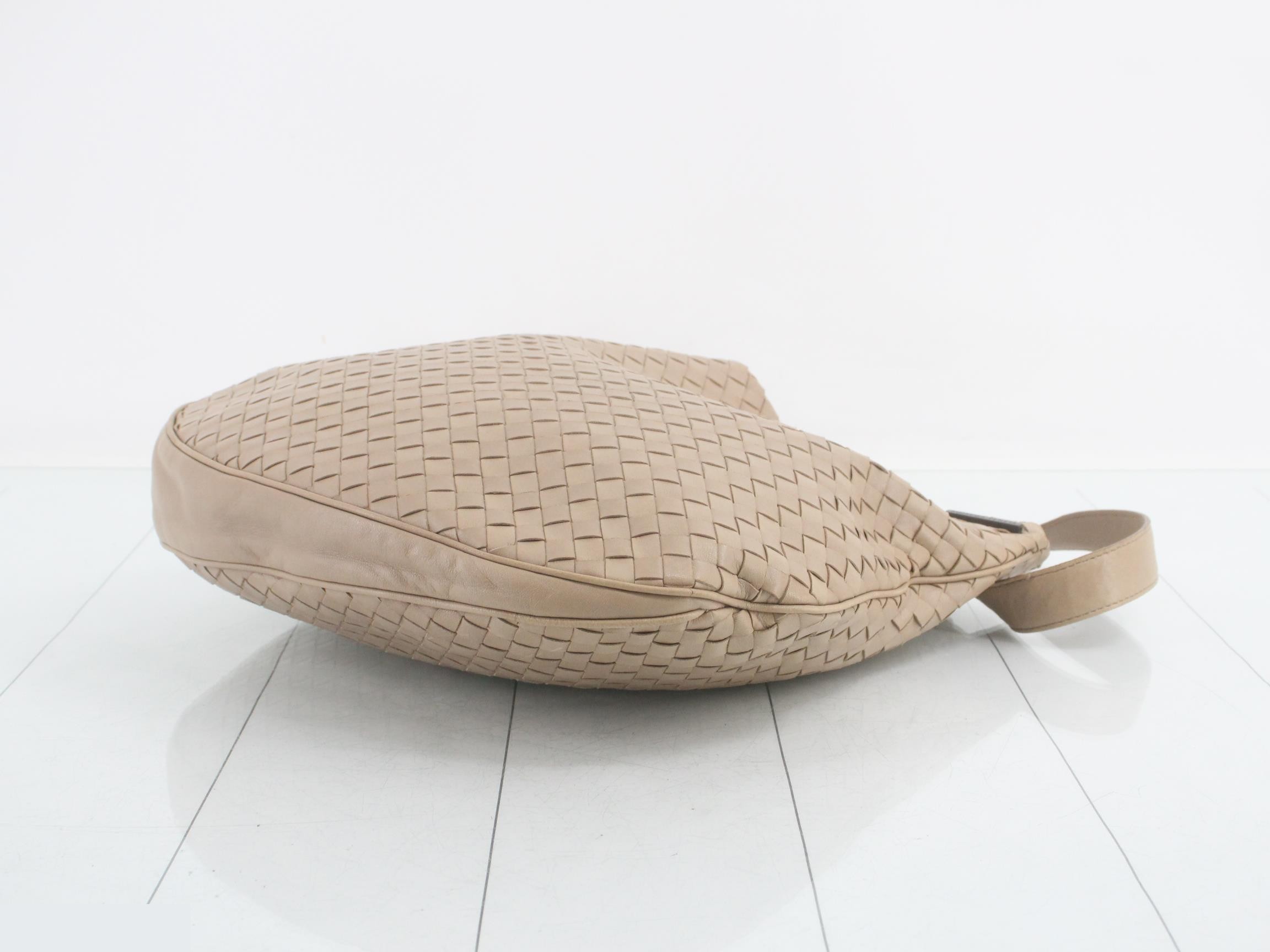 Intrecciato Leather Shoulder Bag — view 6