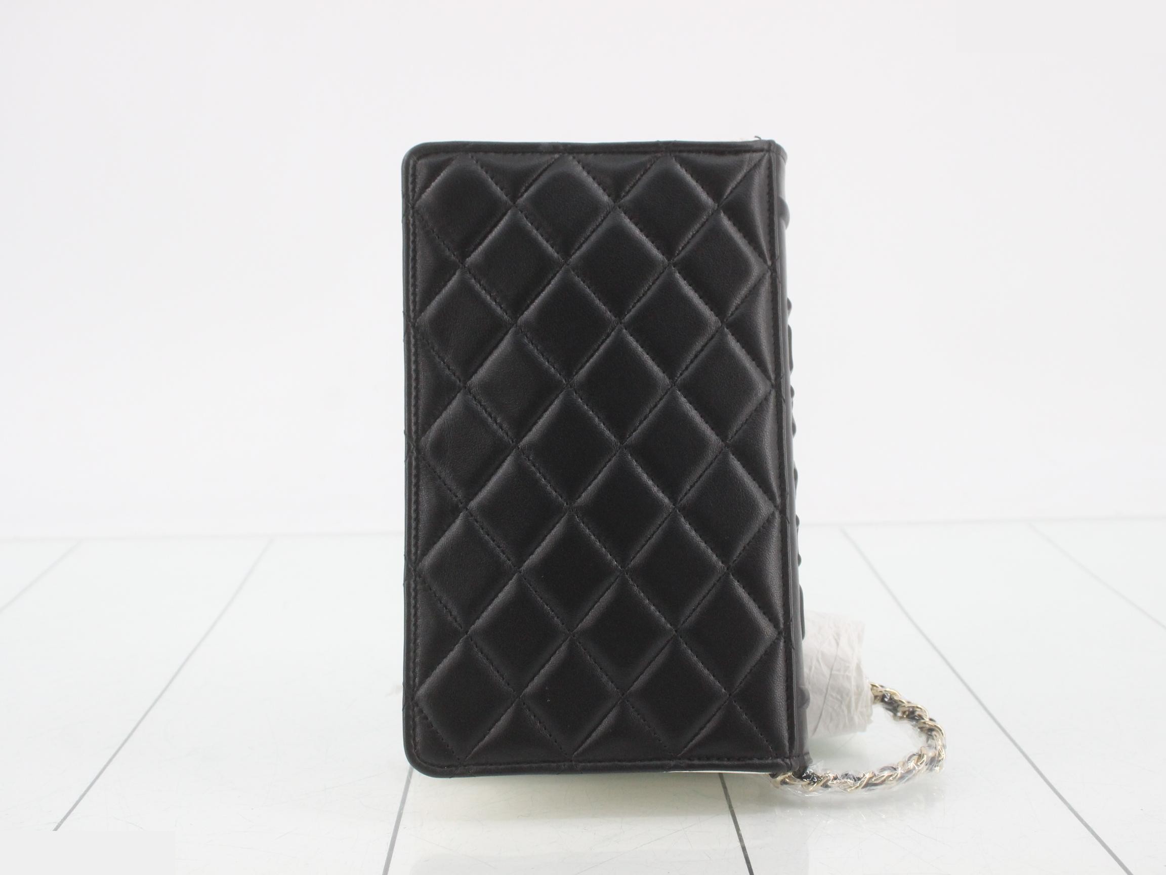 Book Lambskin Matelassé Chain Wallet — view 2