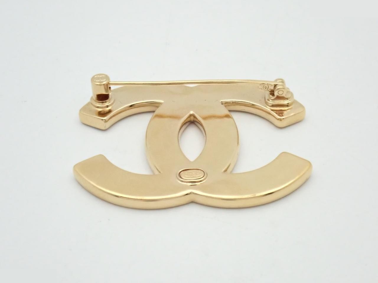 brooch, Coco Mark, gold, clover, pink, A24S, cherry blossom — view 2
