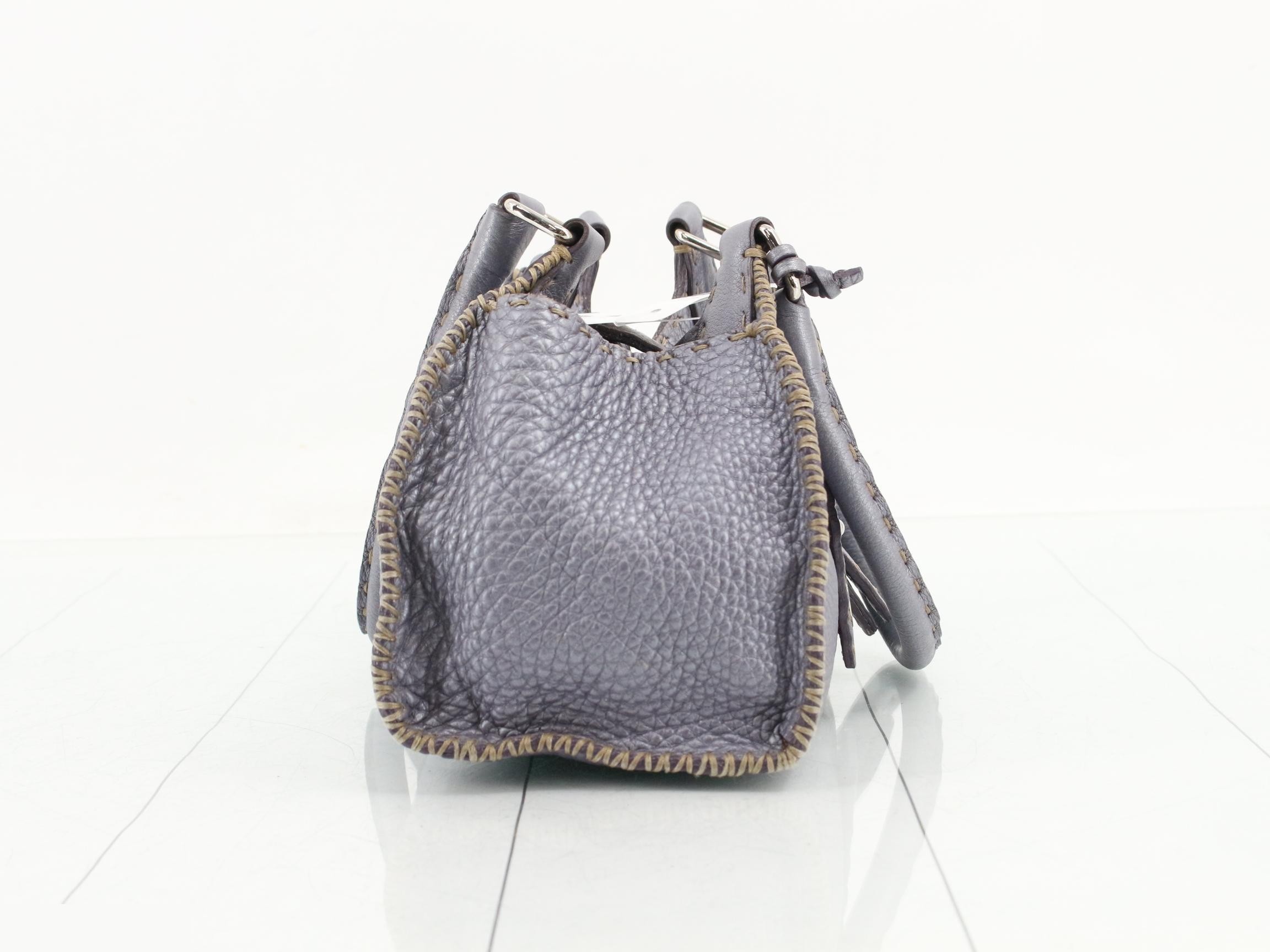 Mini Metallic Leather Selleria Handbag — view 4