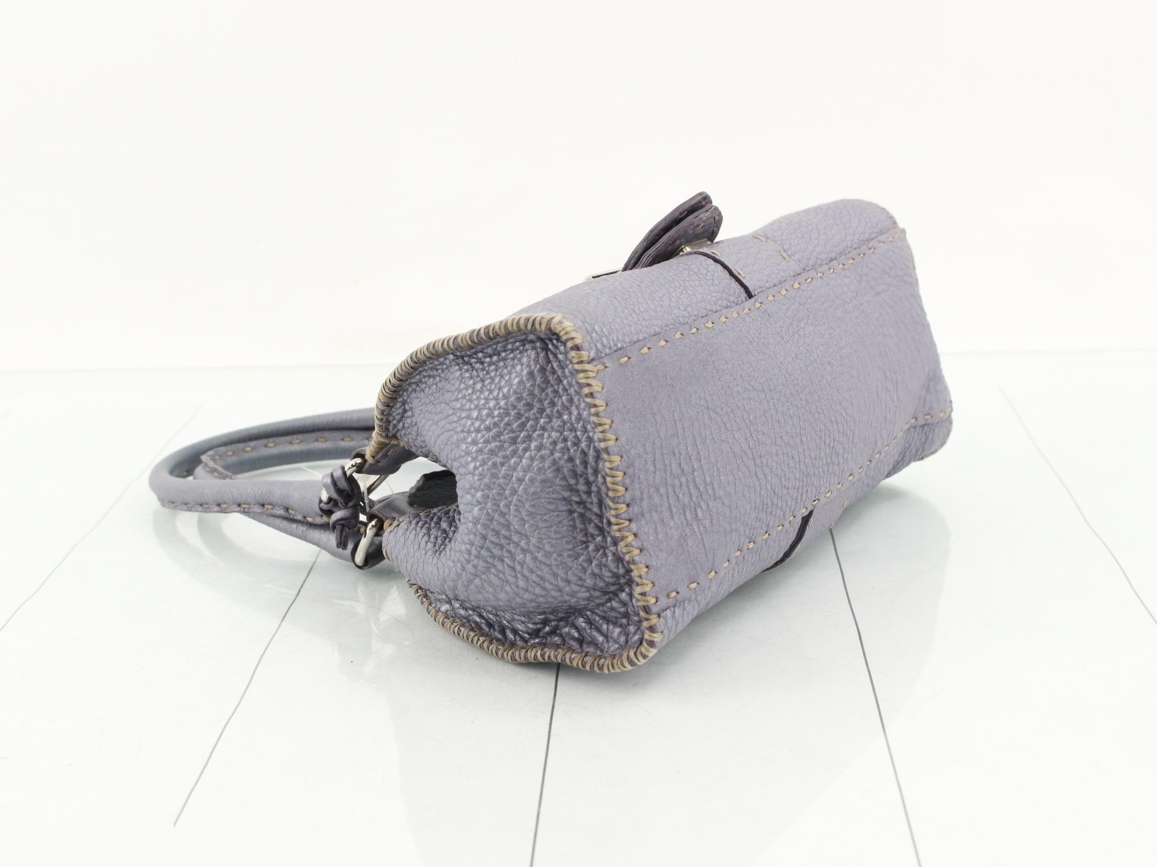 Mini Metallic Leather Selleria Handbag — view 5
