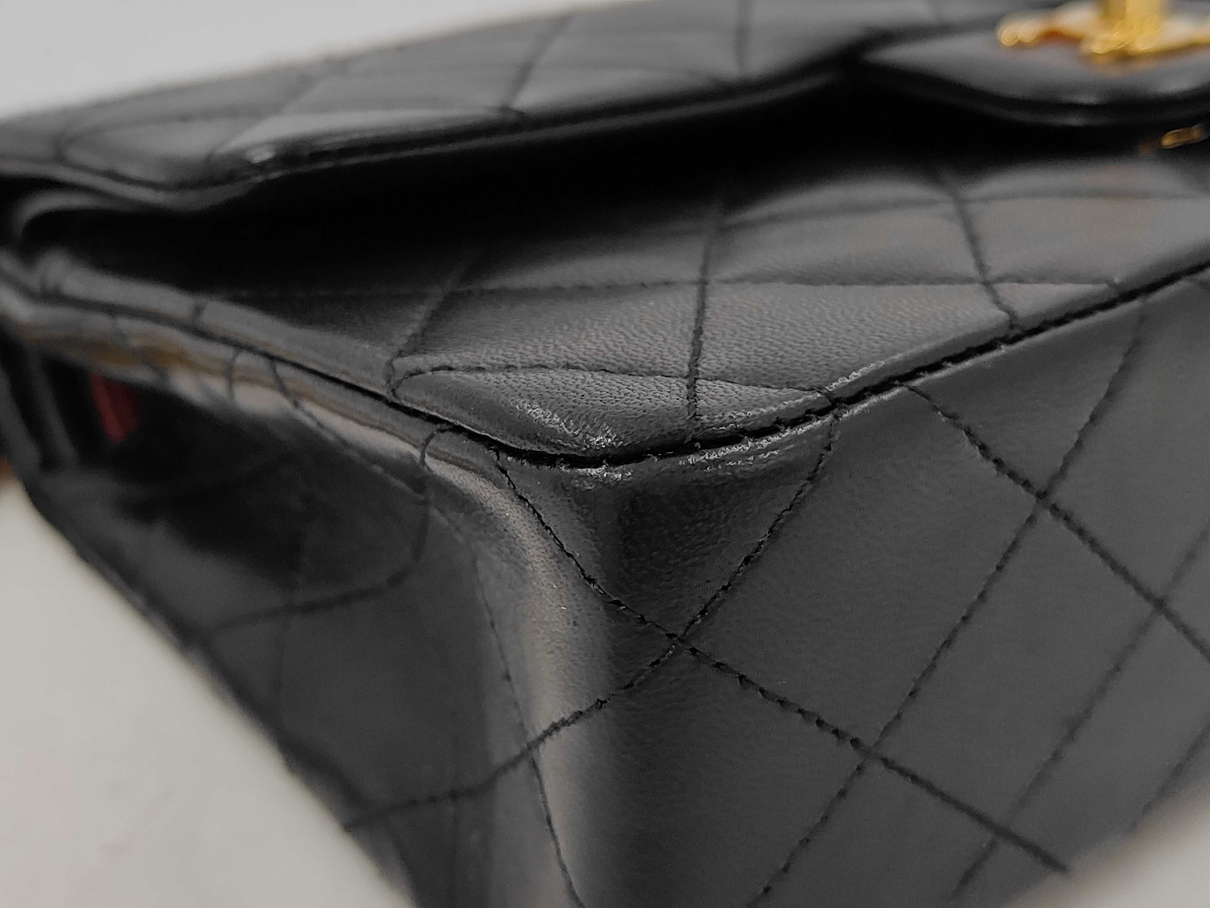 Matelassé 23 Lambskin Double Flap Double Chain Shoulder Bag — view 7