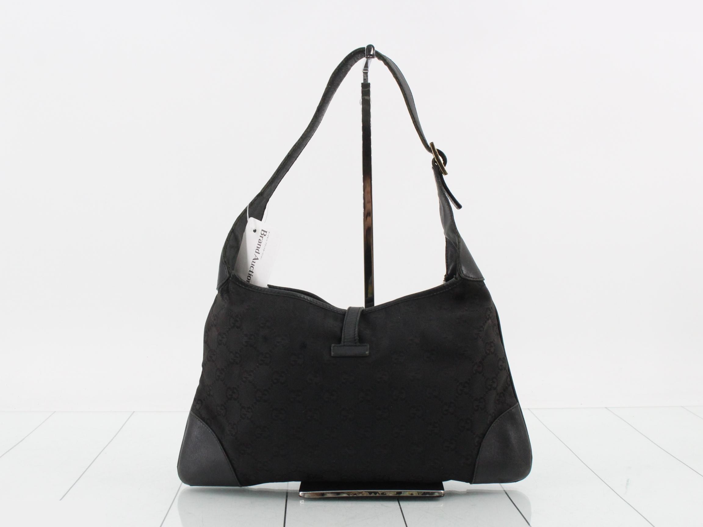 Canvas One-Shoulder Bag, Noir, Jackie, 001 4057 — view 2