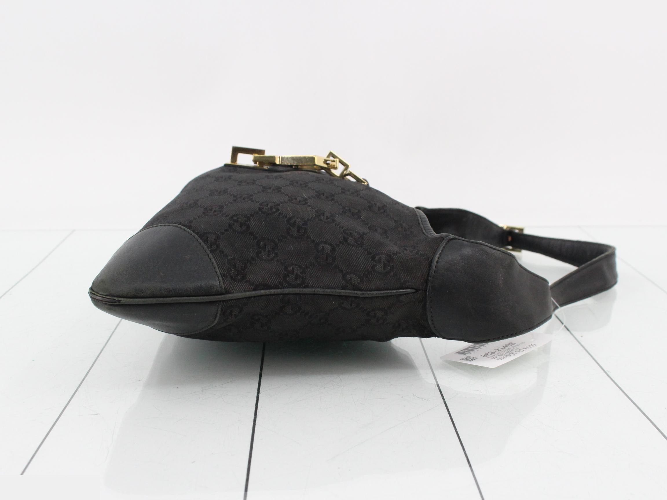 Canvas One-Shoulder Bag, Noir, Jackie, 001 4057 — view 3