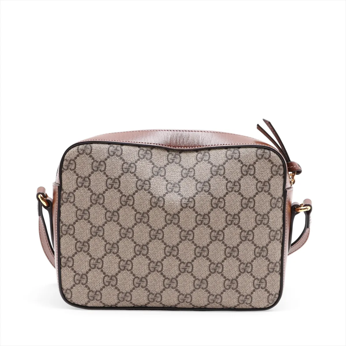 GG Supreme Ophidia PVC x Leather Shoulder Bag, Brown, 645454 — view 2