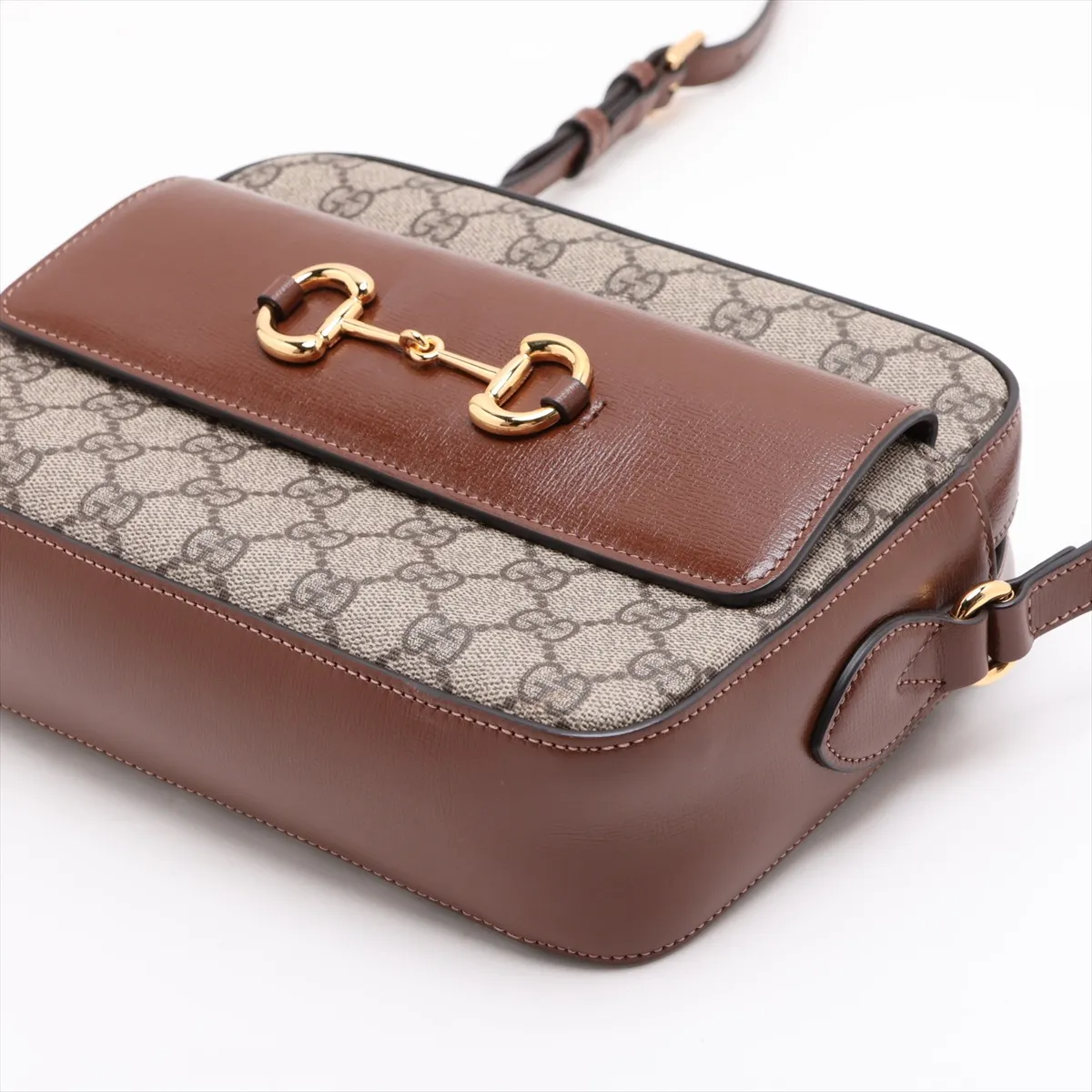 GG Supreme Ophidia PVC x Leather Shoulder Bag, Brown, 645454 — view 3