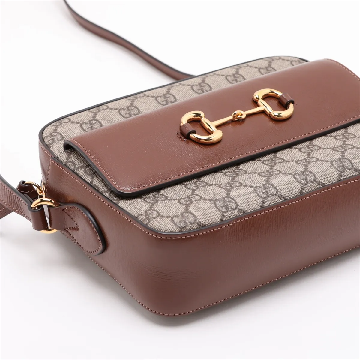 GG Supreme Ophidia PVC x Leather Shoulder Bag, Brown, 645454 — view 4