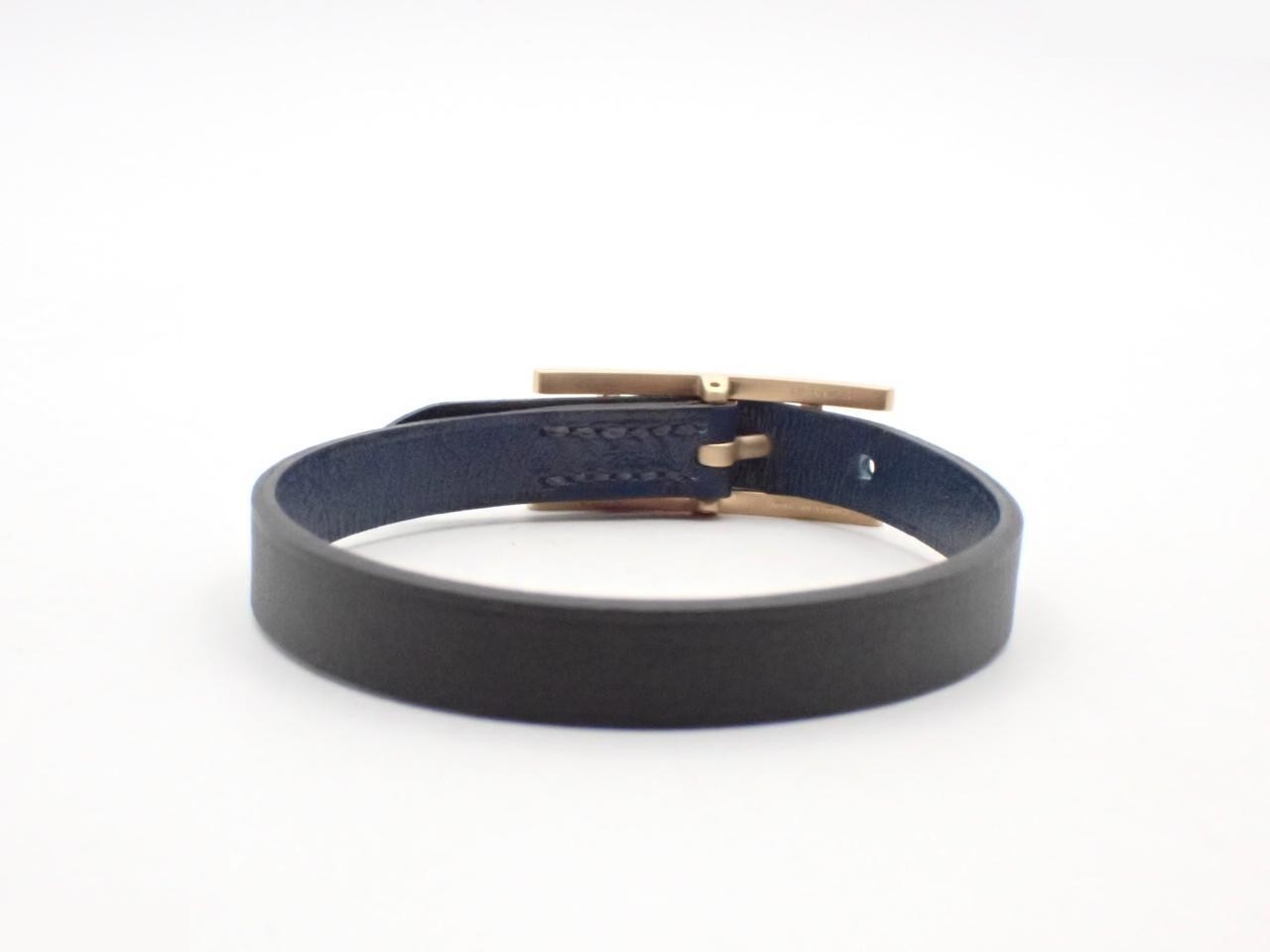 Leather bracelet, "Api 3," black, with box and dust bag, wrist circumference approximately 18.5 cm. — view 2