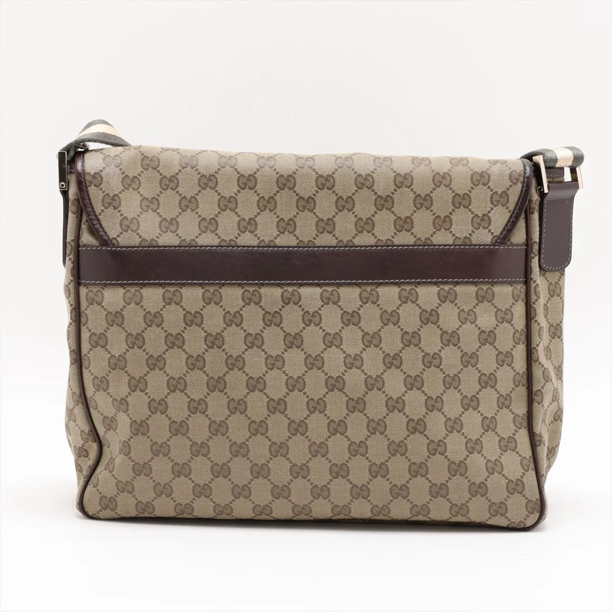 GG Canvas 233052 Canvas x Leather Shoulder Bag Beige x Brown — view 2